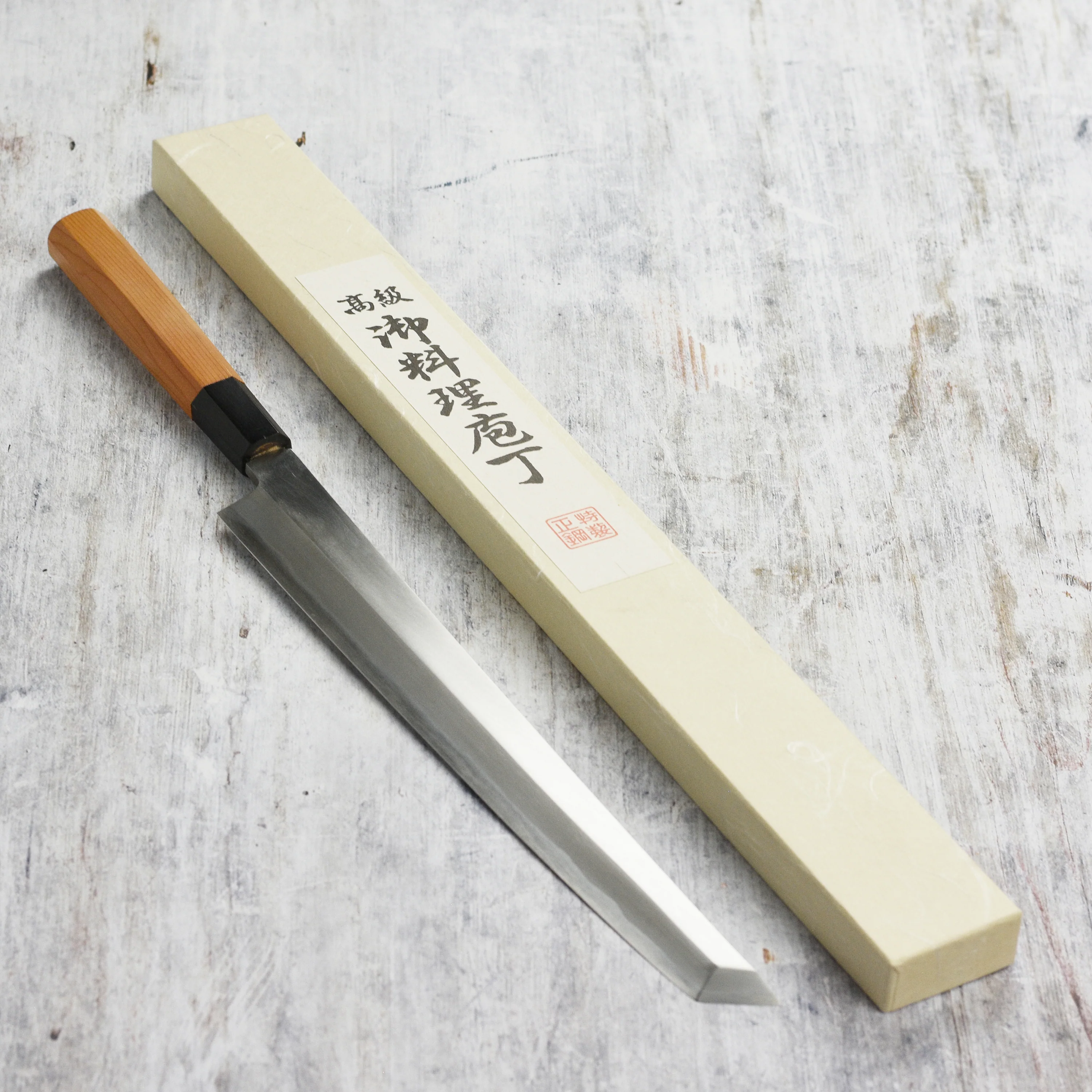 Itsuo Doi Aogami #2 Migaki 10.6" Single-Bevel Sakimaru Takohiki - Image 8