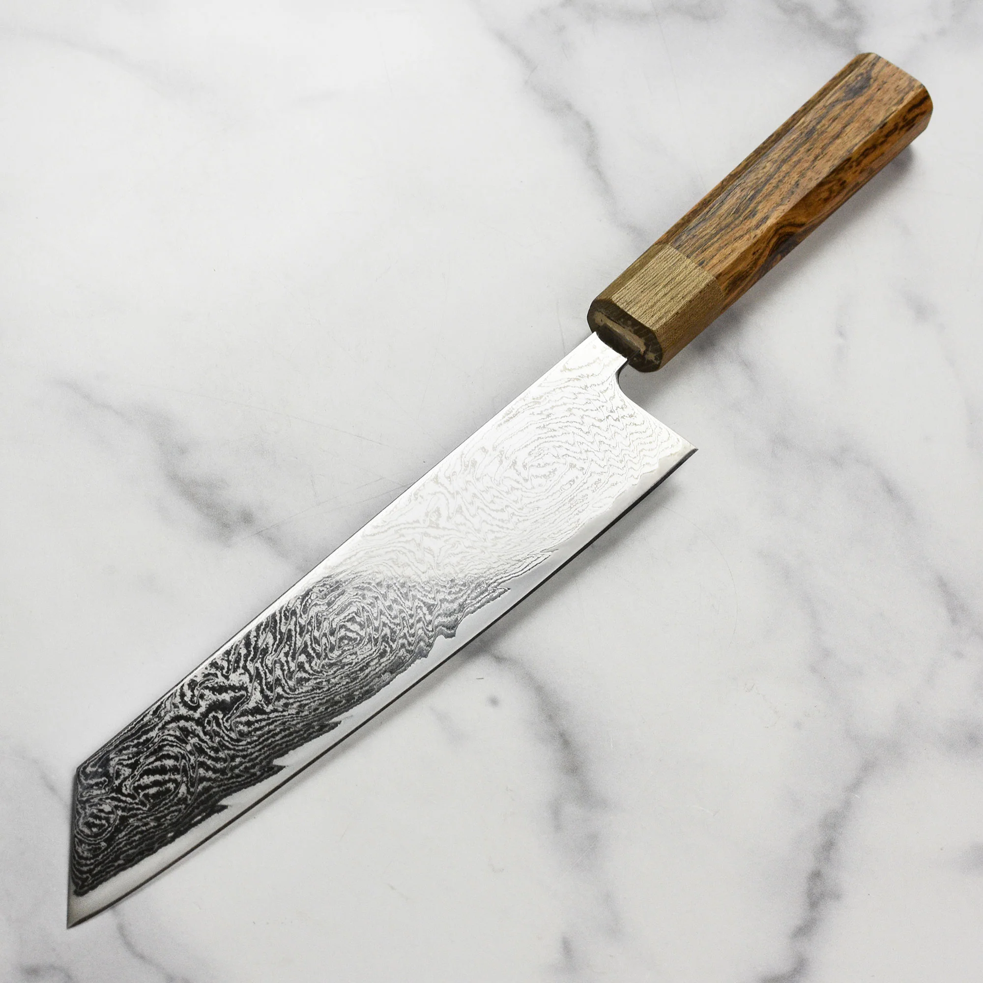 Ittetsu AUS10 Spiral Damascus 9.4" Kiritsuke - Image 5
