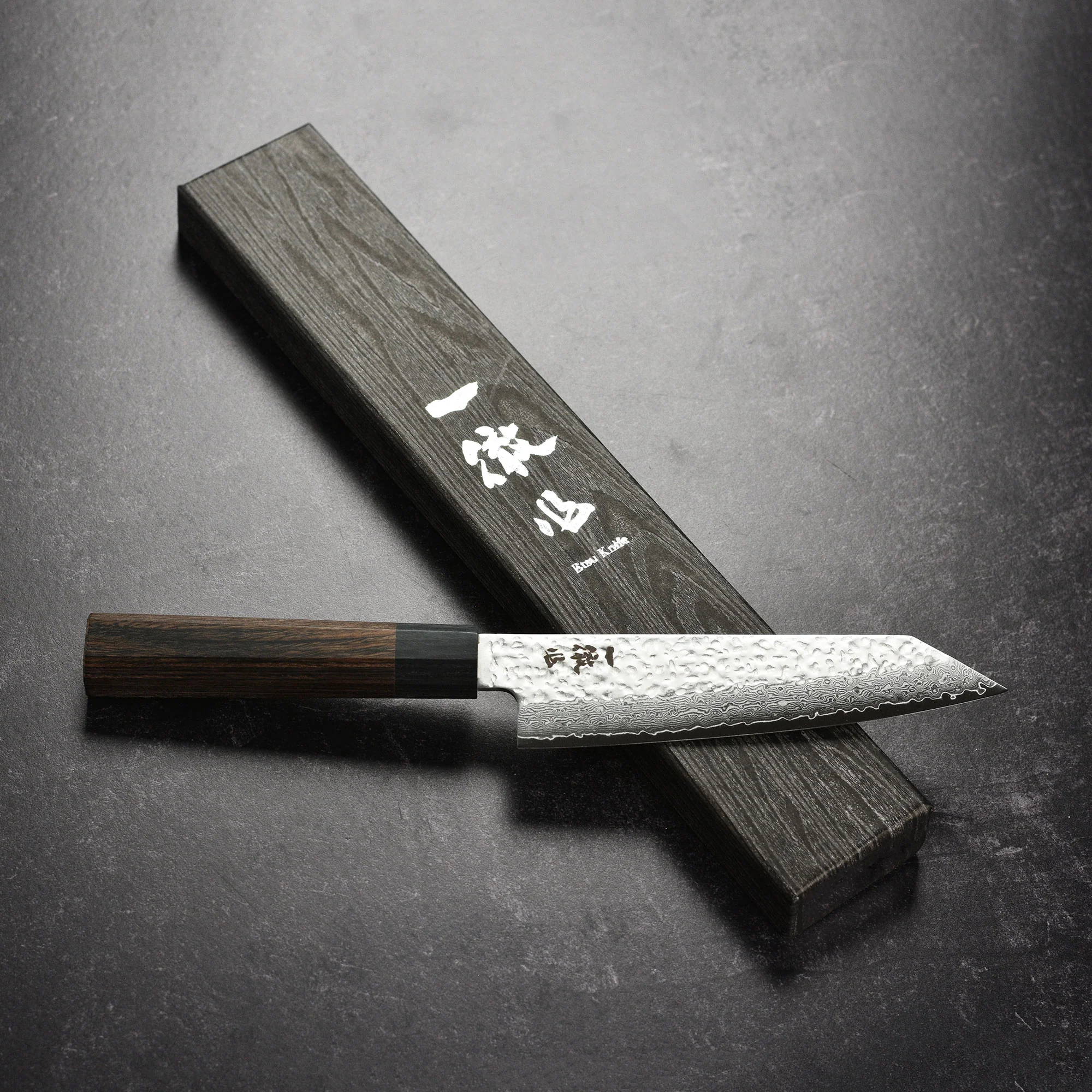 Ittetsu VG10 Hammered Damascus 5.7" Ko-Bunka - Image 6