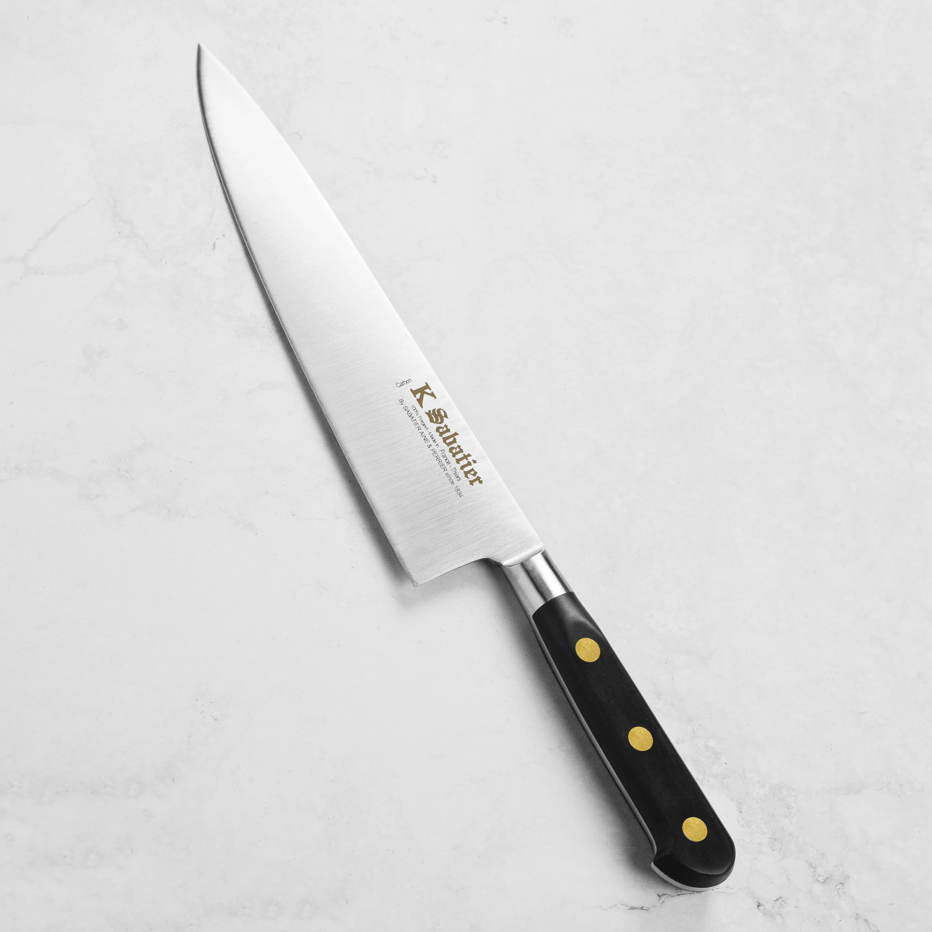 K Sabatier Au Carbone Bolsterless 8.75" Chef's Knife - Image 7