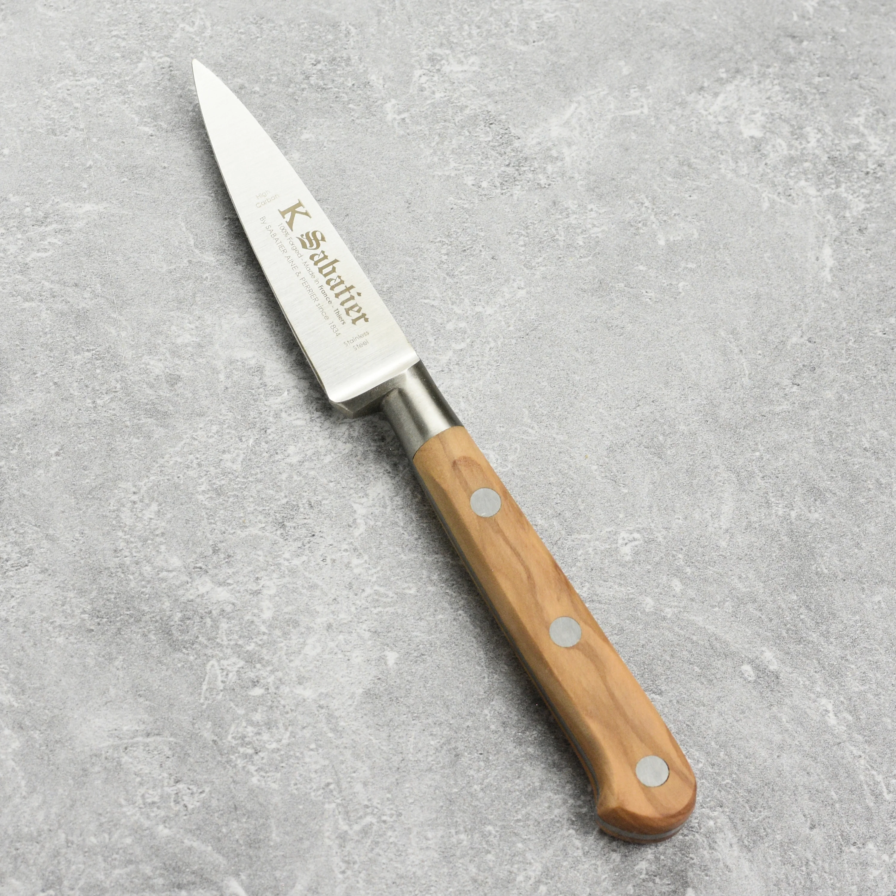 K Sabatier Olive Wood 2.75" Paring Knife - Image 6