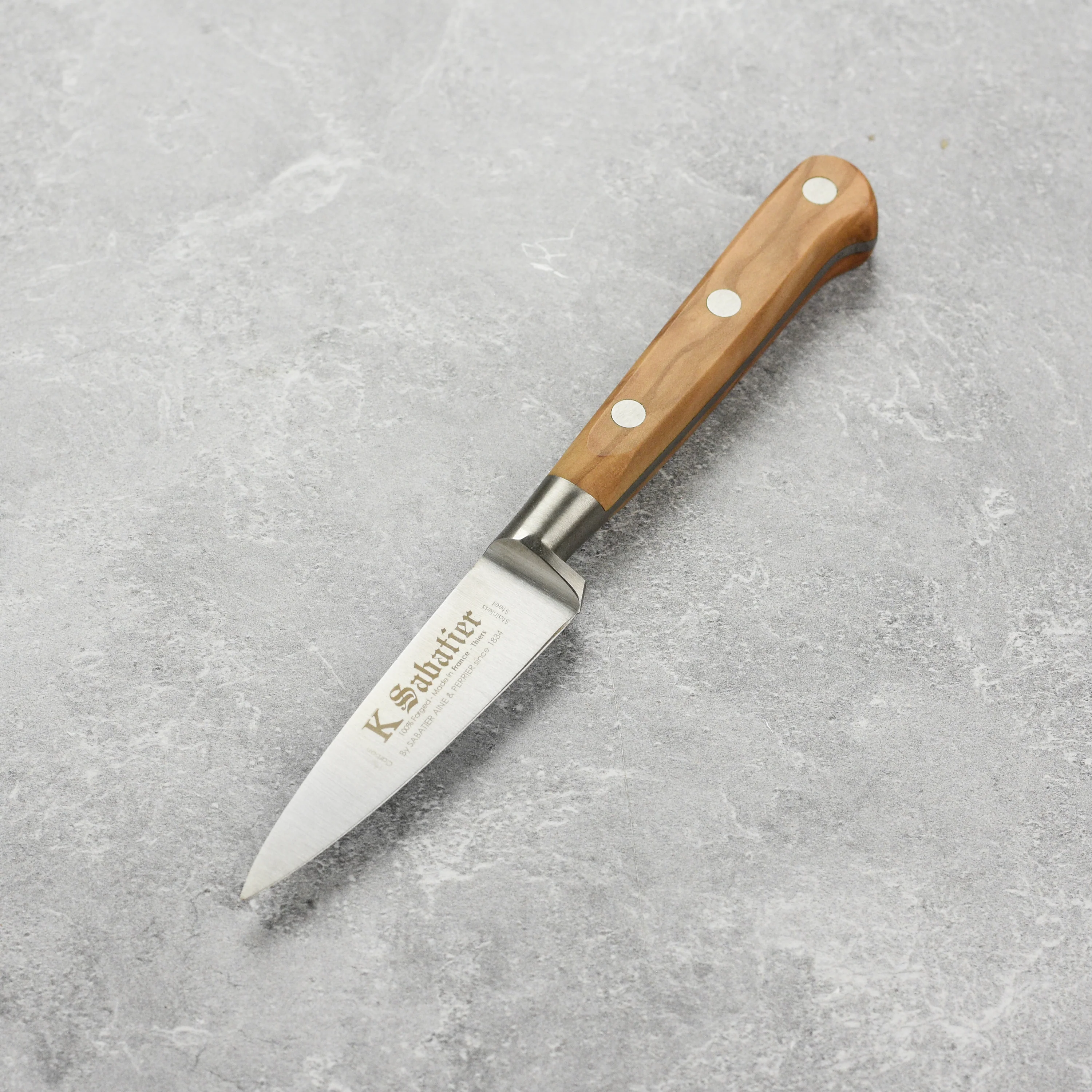 K Sabatier Olive Wood 2.75" Paring Knife - Image 7