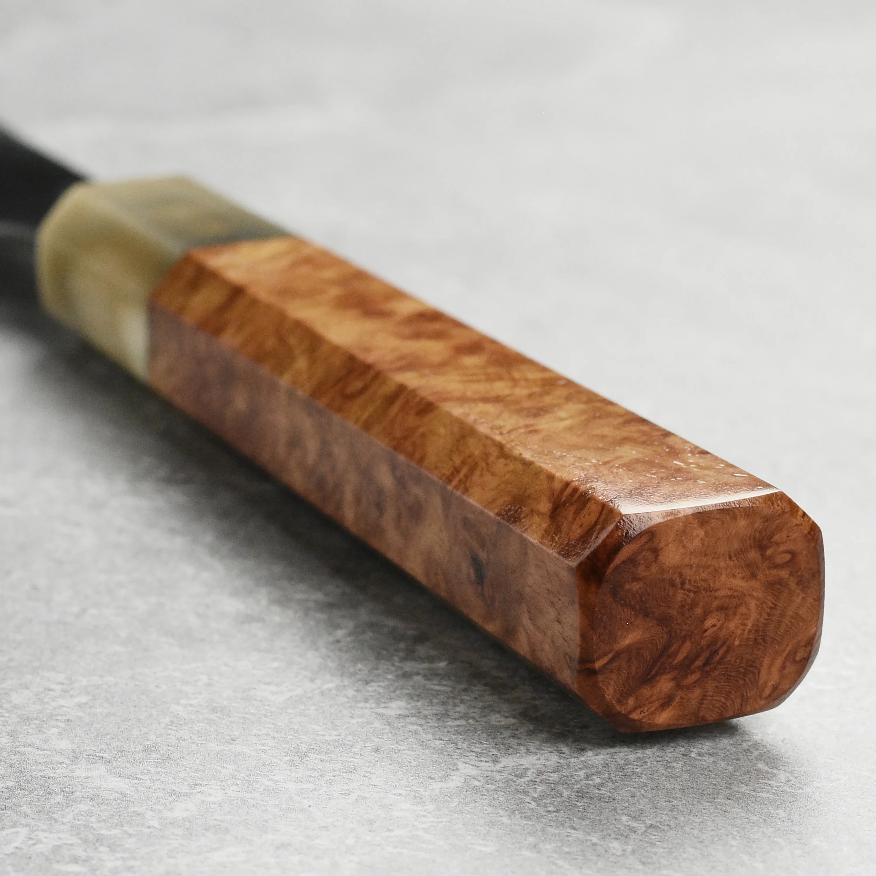 Keskin Carbon Steel 9" Kiritsuke Gyuto with Saya - Image 2
