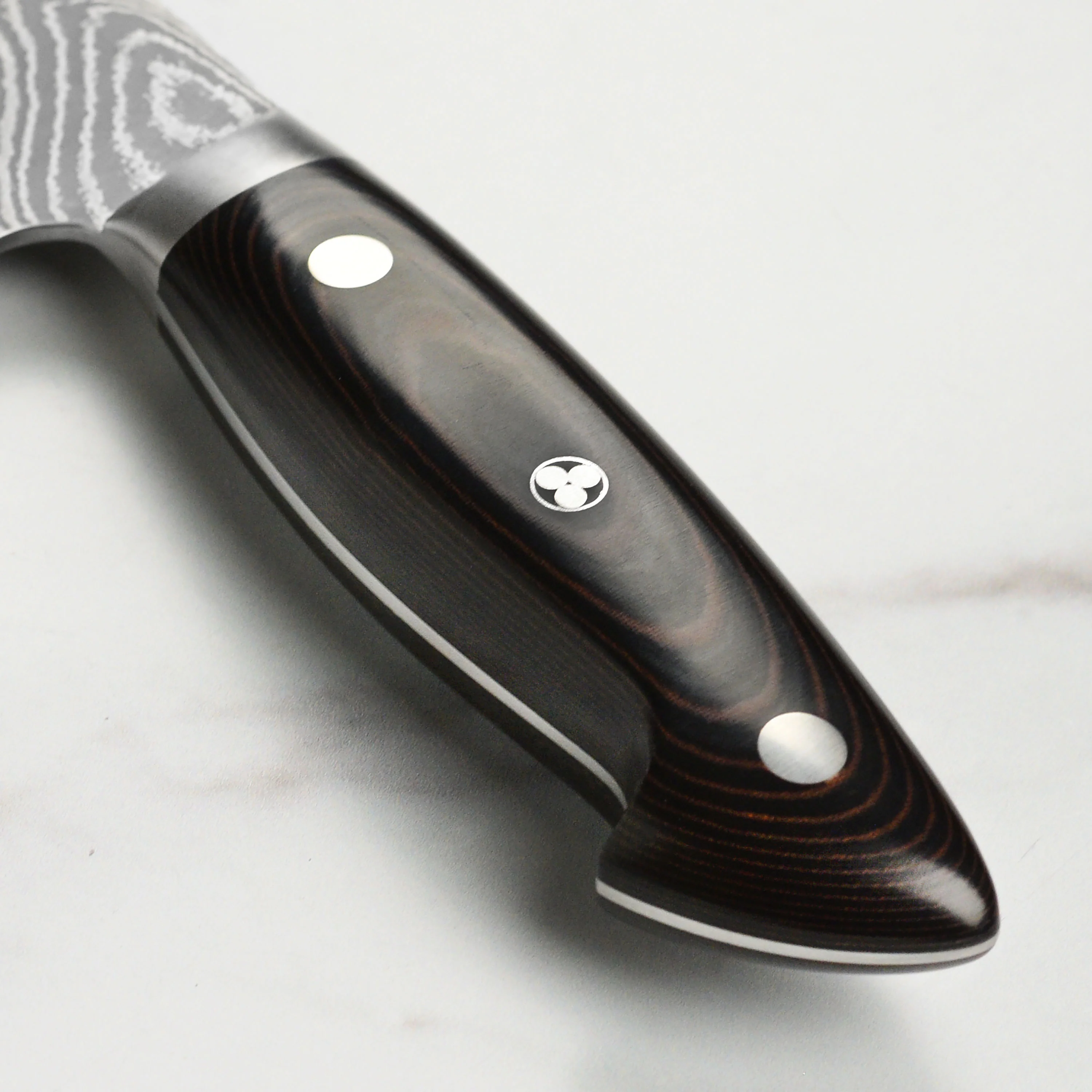Kramer Stainless Damascus 8" Narrow Chef's Knife - Image 2