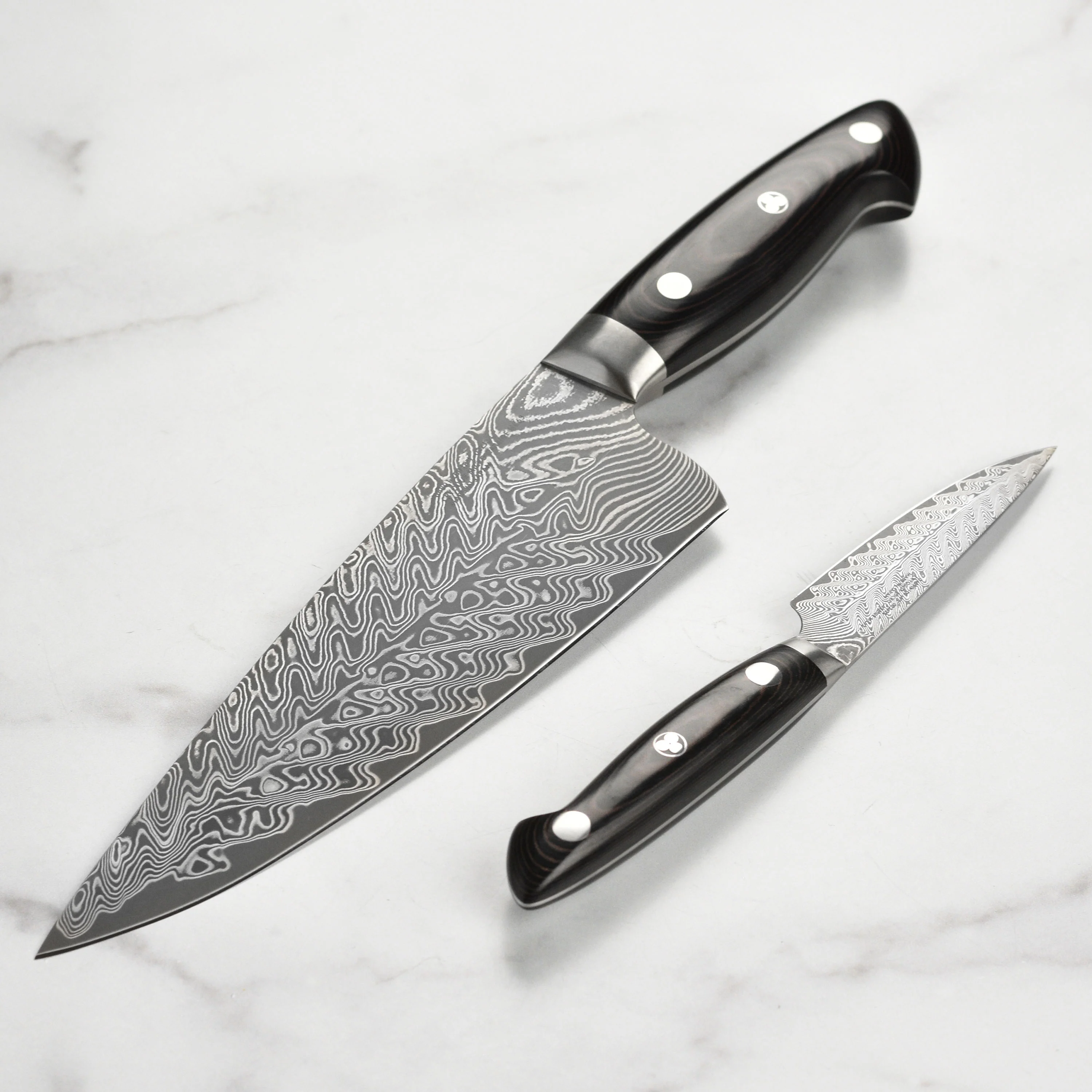 Kramer Stainless Damascus Chef's & Paring Knife Set - Image 5