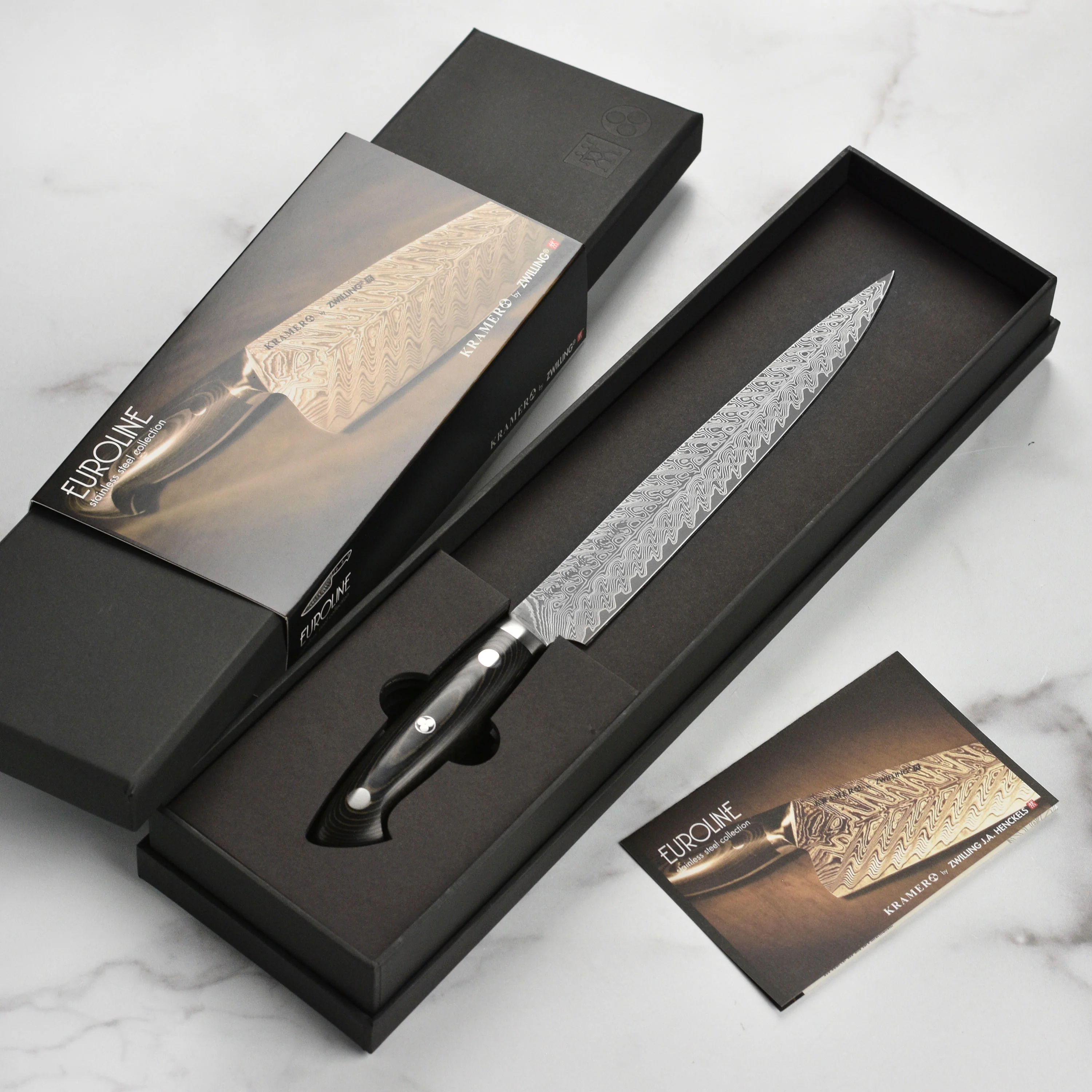 Kramer Stainless Damascus 9" Slicing Knife - Image 3