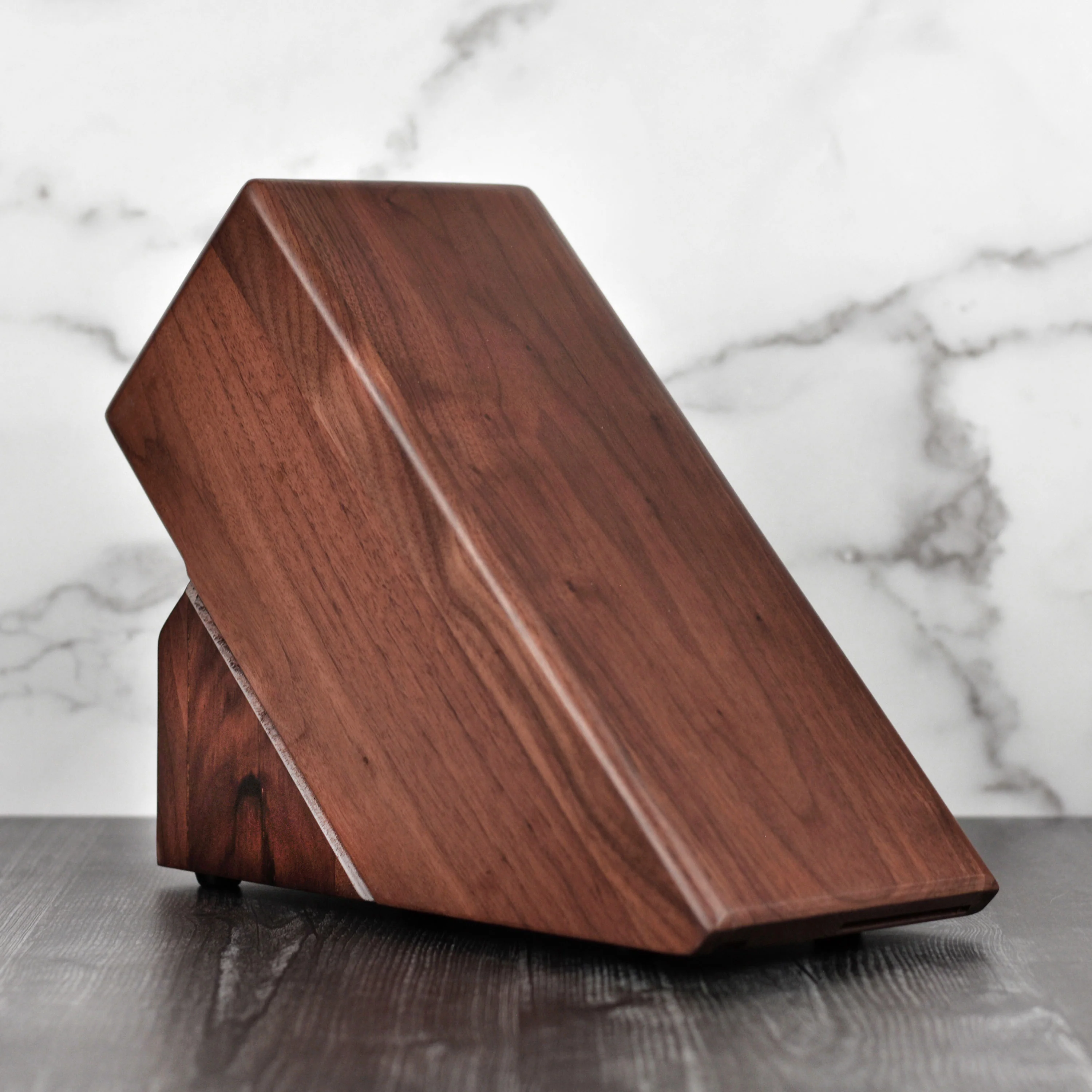 Kramer 14 Slot Walnut Knife Block - Image 6