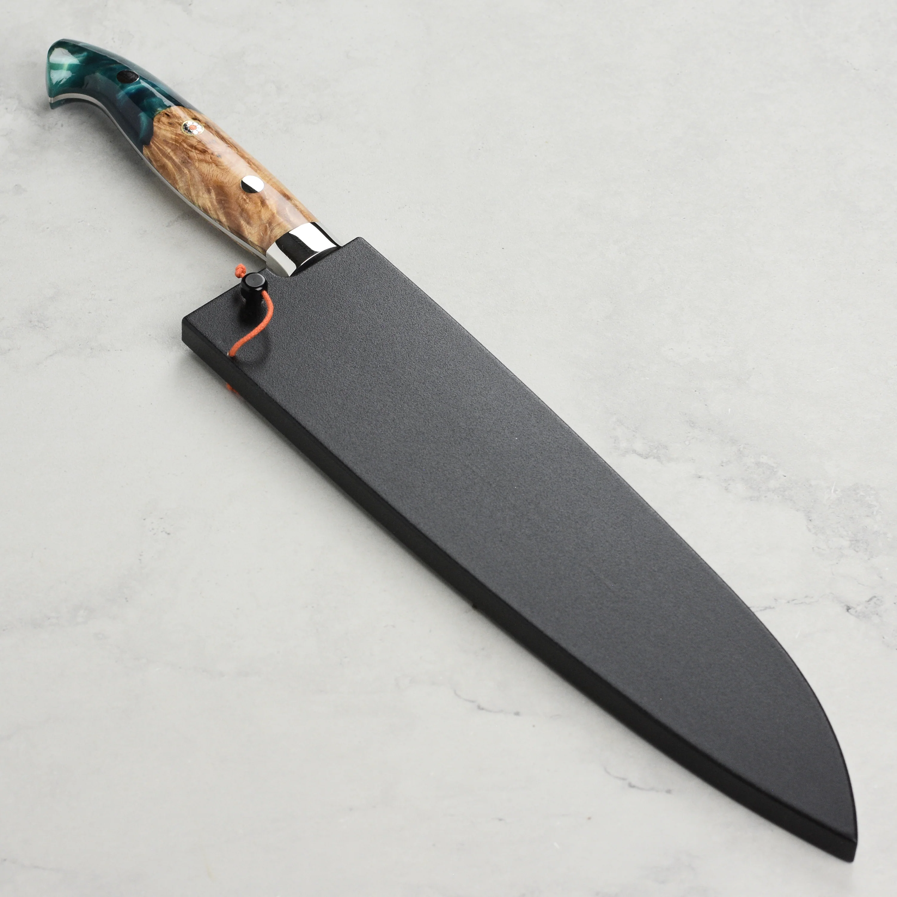 Kurosaki Fujin Forged SG2 Damascus 8.25" Gyuto with Saya - Image 7