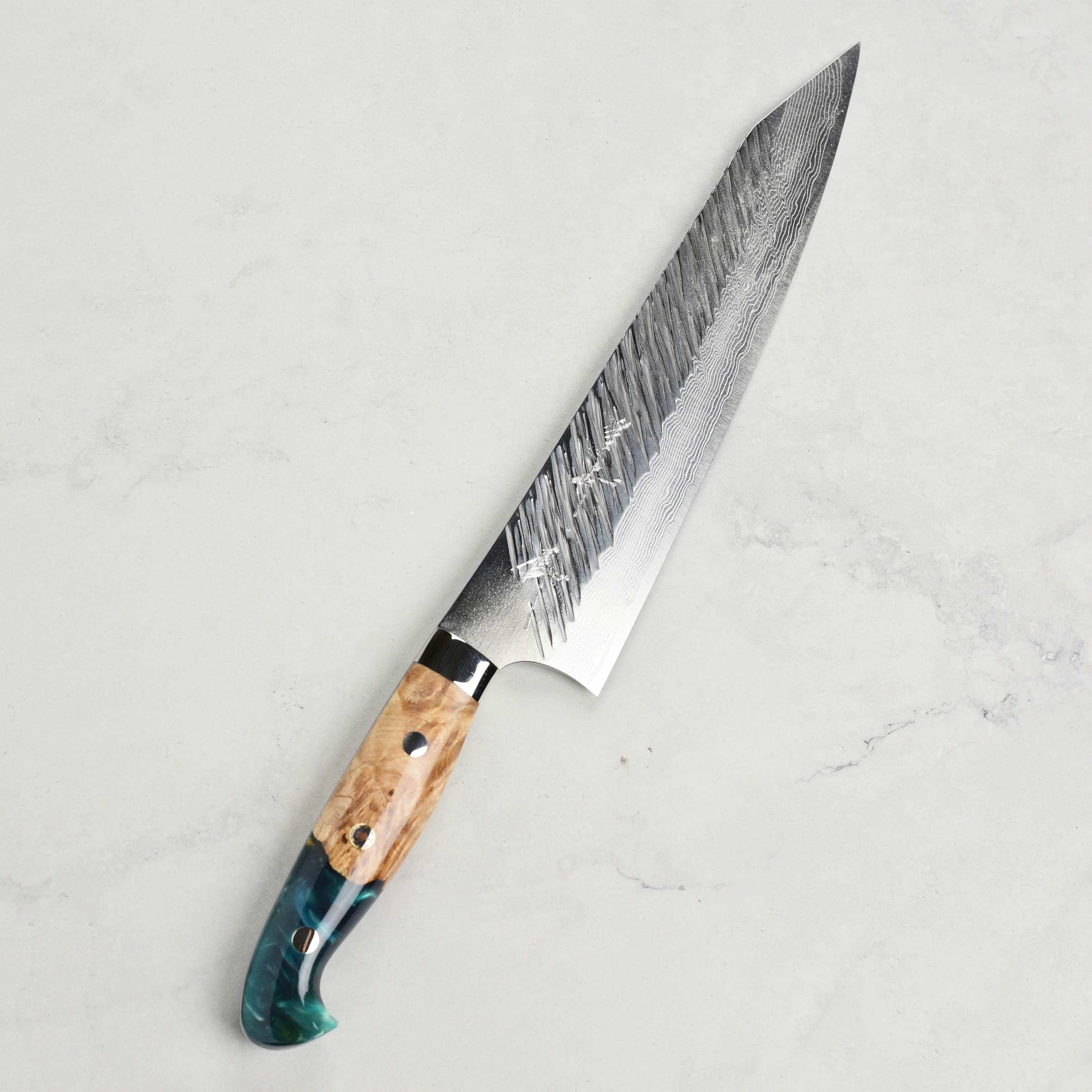 Kurosaki Fujin Forged SG2 Damascus 8.25" Gyuto with Saya - Image 8