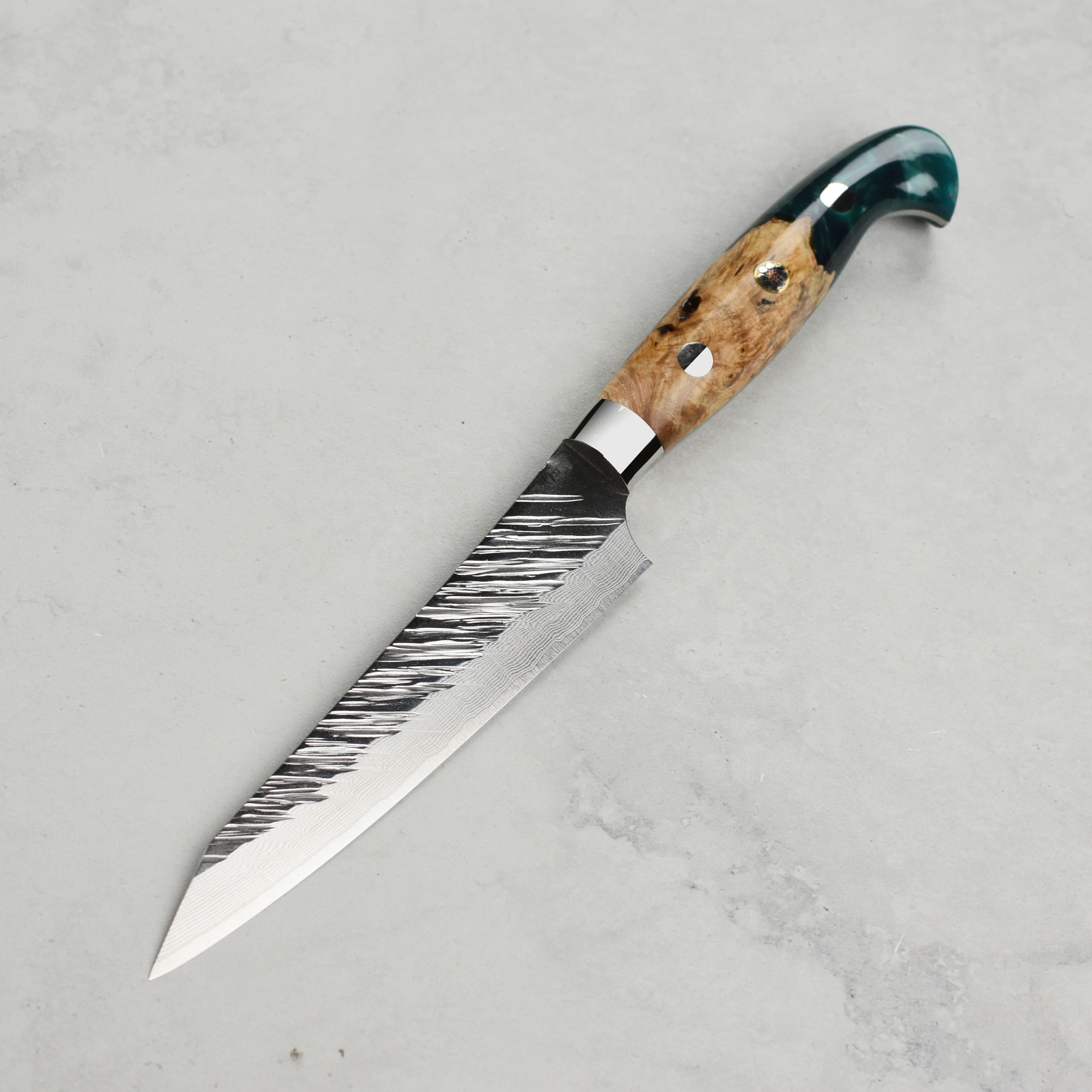 Kurosaki Fujin Forged SG2 Damascus 5.1" Petty with Saya - Image 6