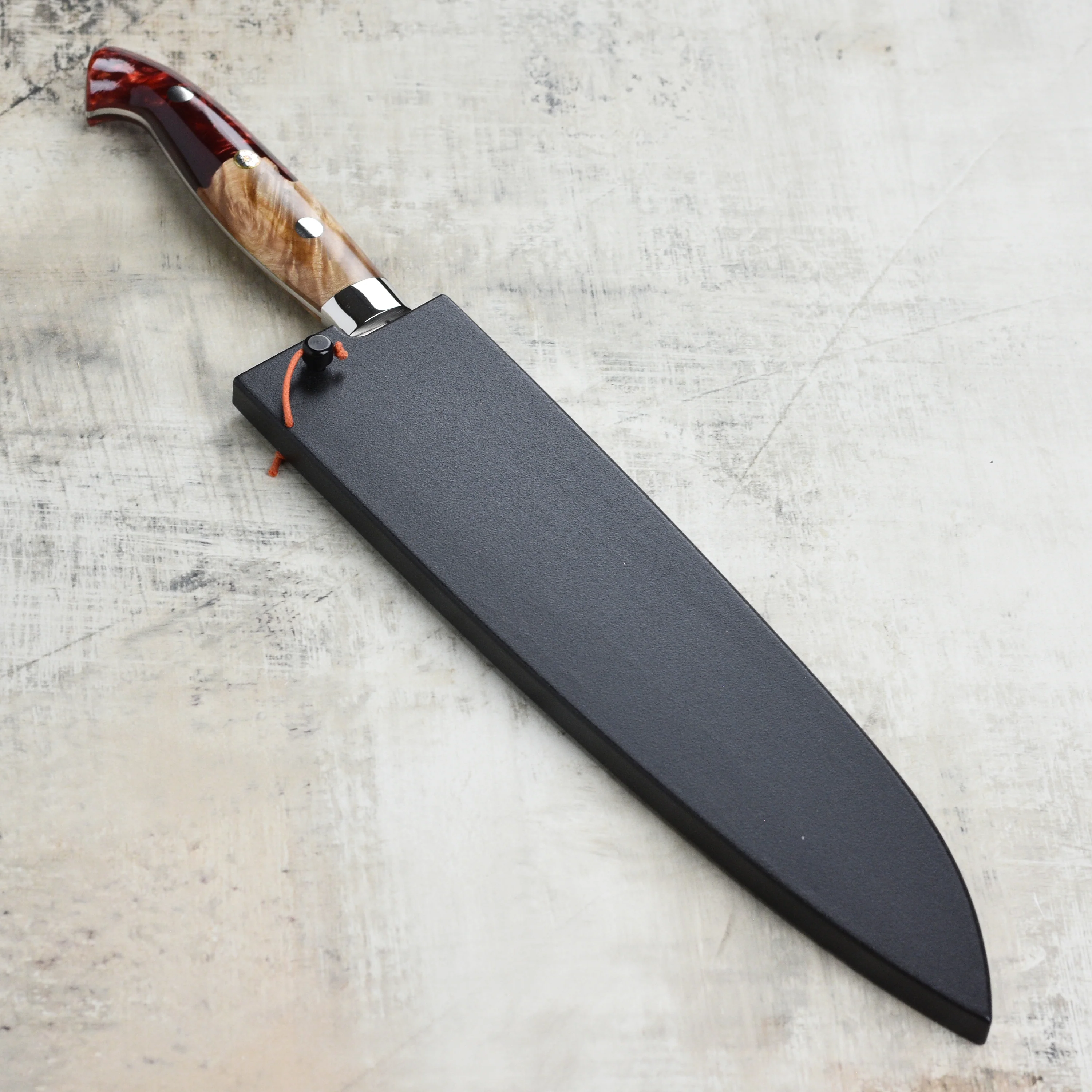 Kurosaki Shizuku Forged SG2 Damascus 8.25" Gyuto with Saya - Image 7