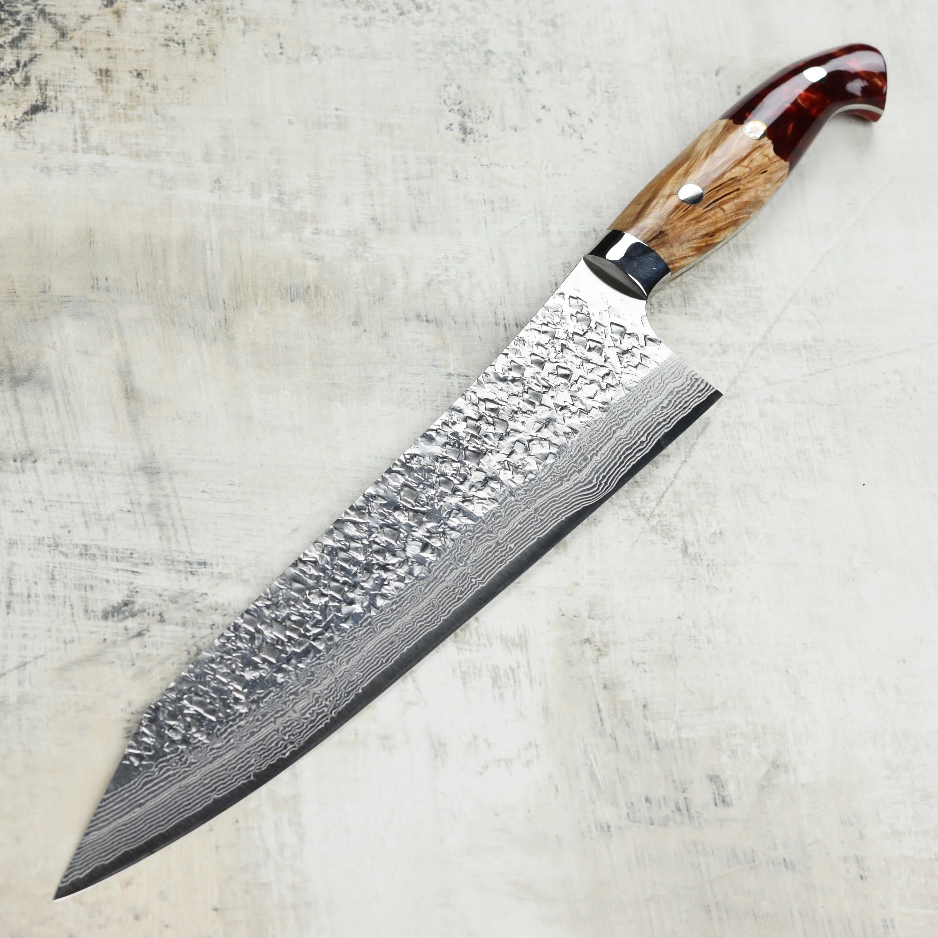 Kurosaki Shizuku Forged SG2 Damascus 9.4" Gyuto with Saya - Image 6