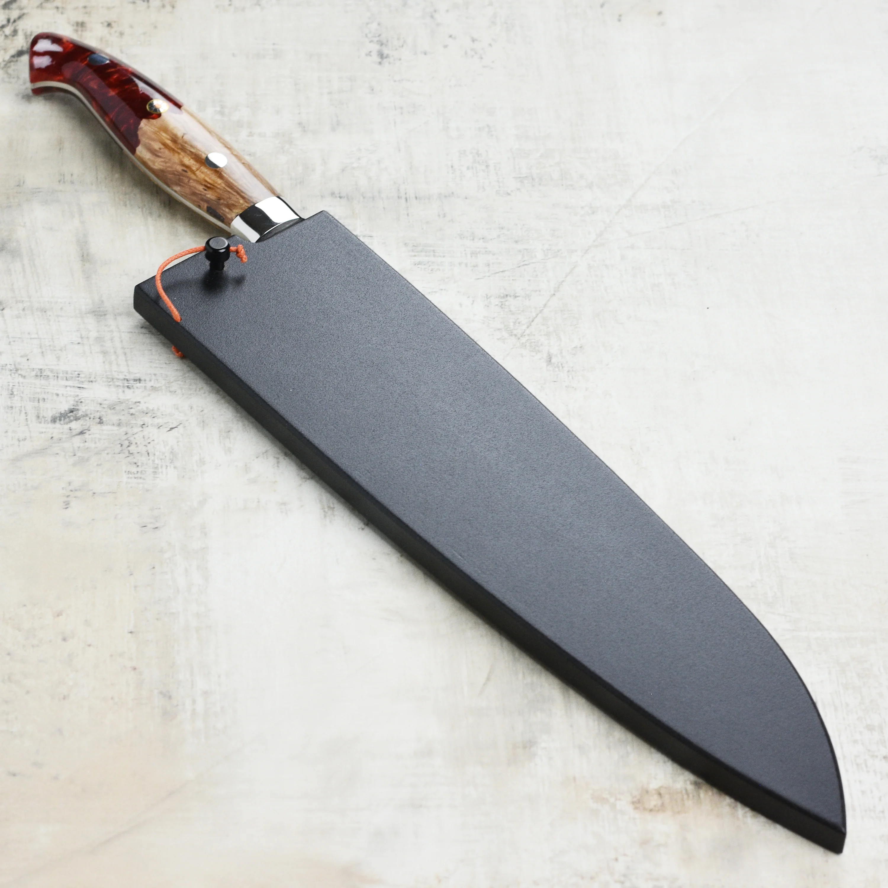 Kurosaki Shizuku Forged SG2 Damascus 9.4" Gyuto with Saya - Image 7