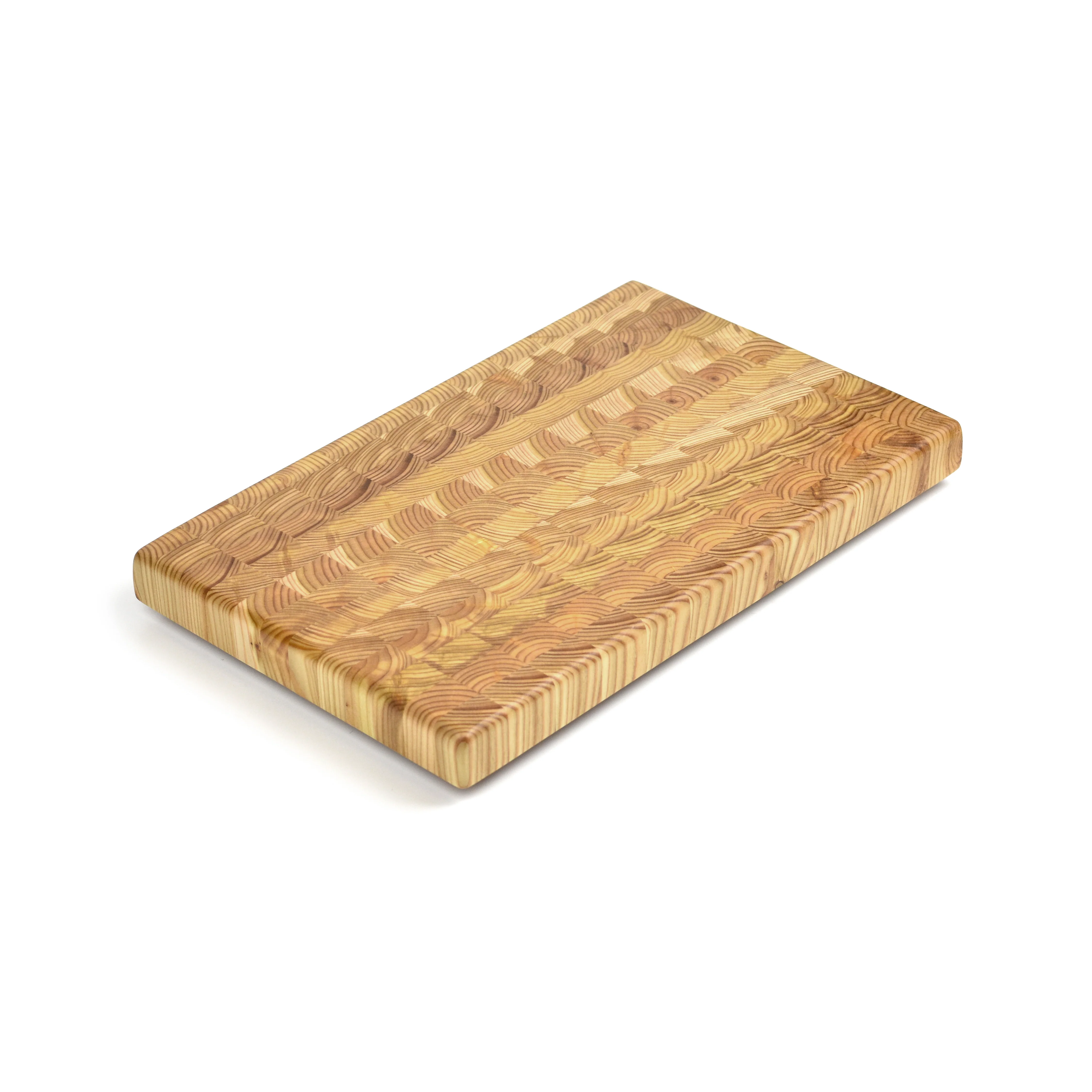 Larch Wood Large One Hander End Grain Cutting Board - Image 7