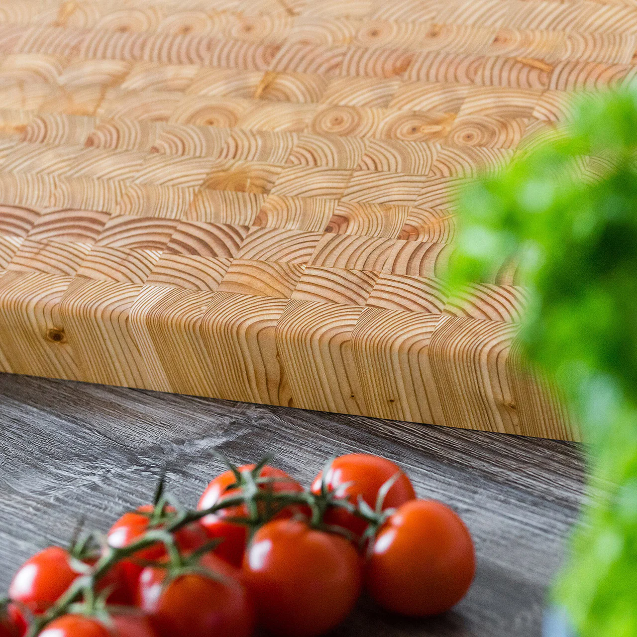 Larch Wood Small End Grain Cutting Board - Image 4