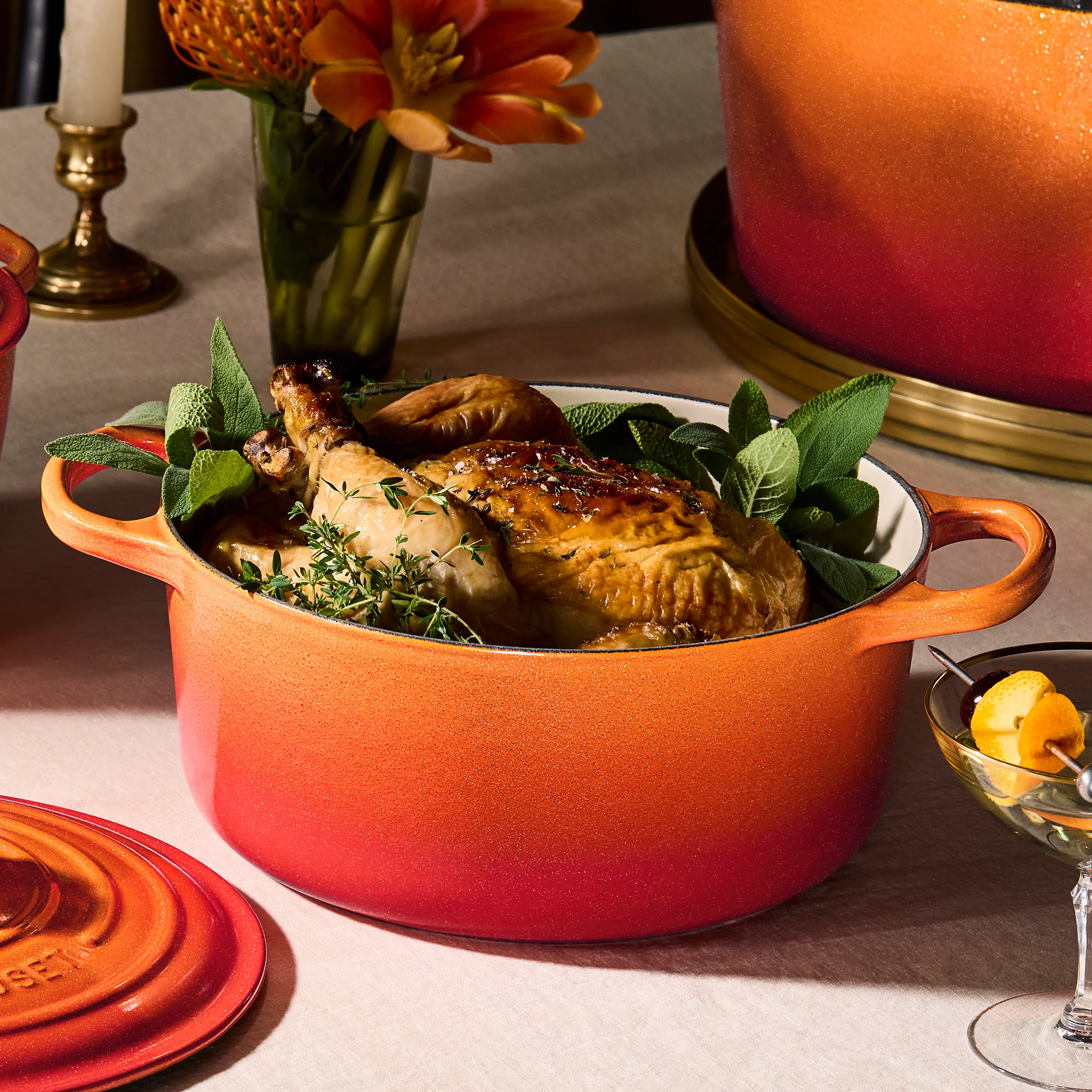 Le Creuset Signature Cast Iron 7.25-quart Flamme Doree Round Dutch Oven - Image 6