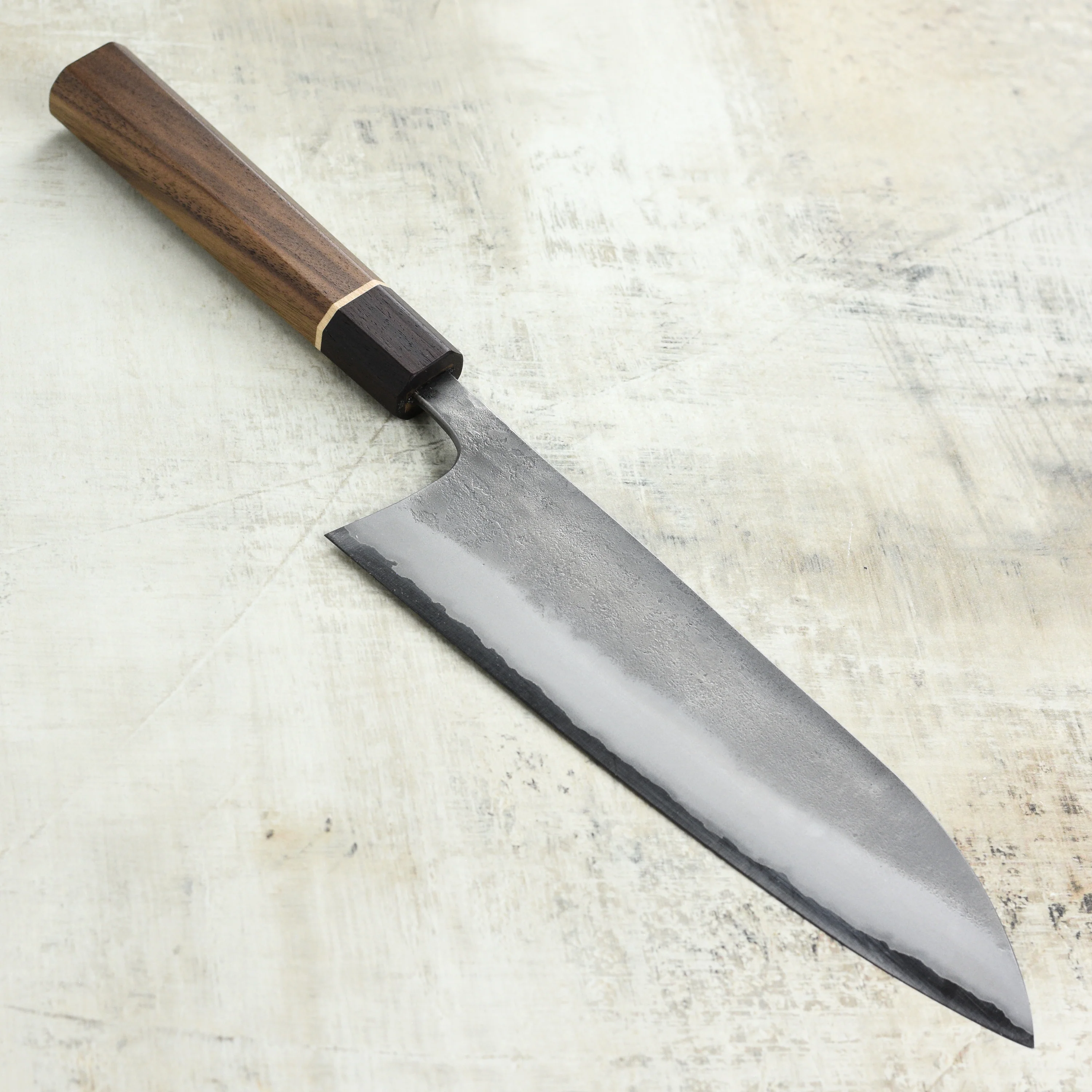 Matsubara Aogami #2 Nashiji Stainless Clad 8.25" Gyuto - Image 6