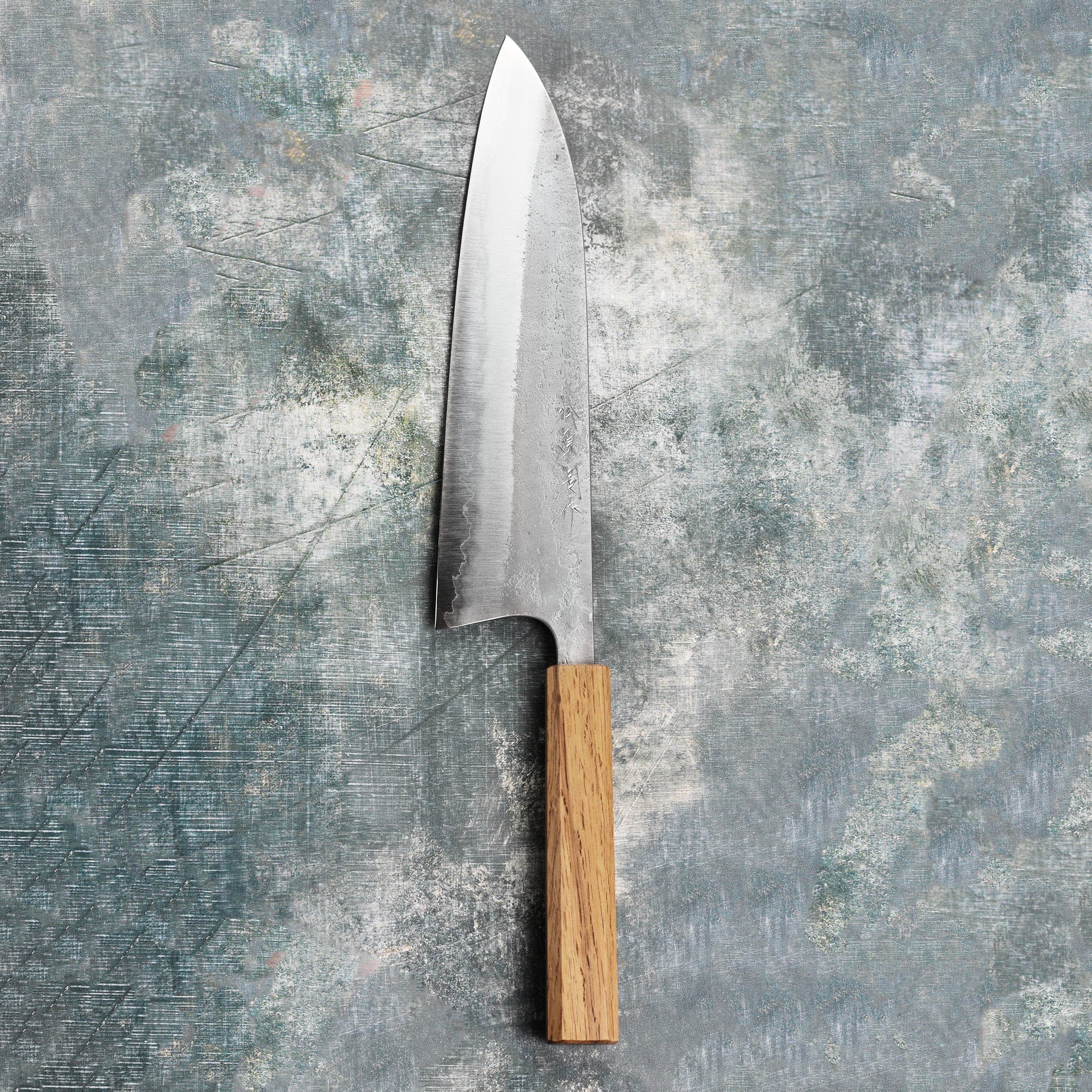 Matsubara Aogami #2 Nashiji Stainless Clad 9.4" Gyuto - Image 7
