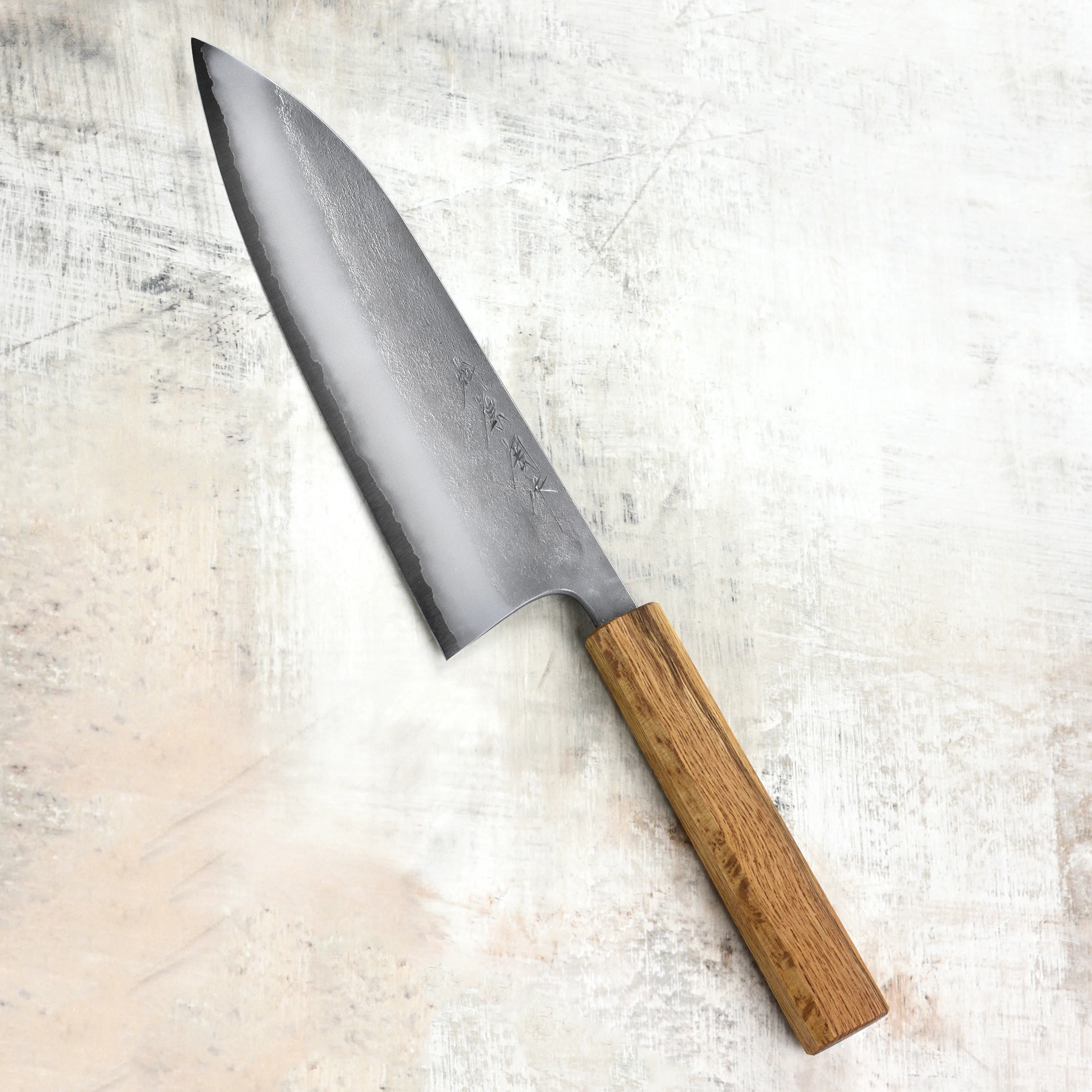 Matsubara Aogami #2 Nashiji Stainless Clad 8.25" Gyuto - Image 6