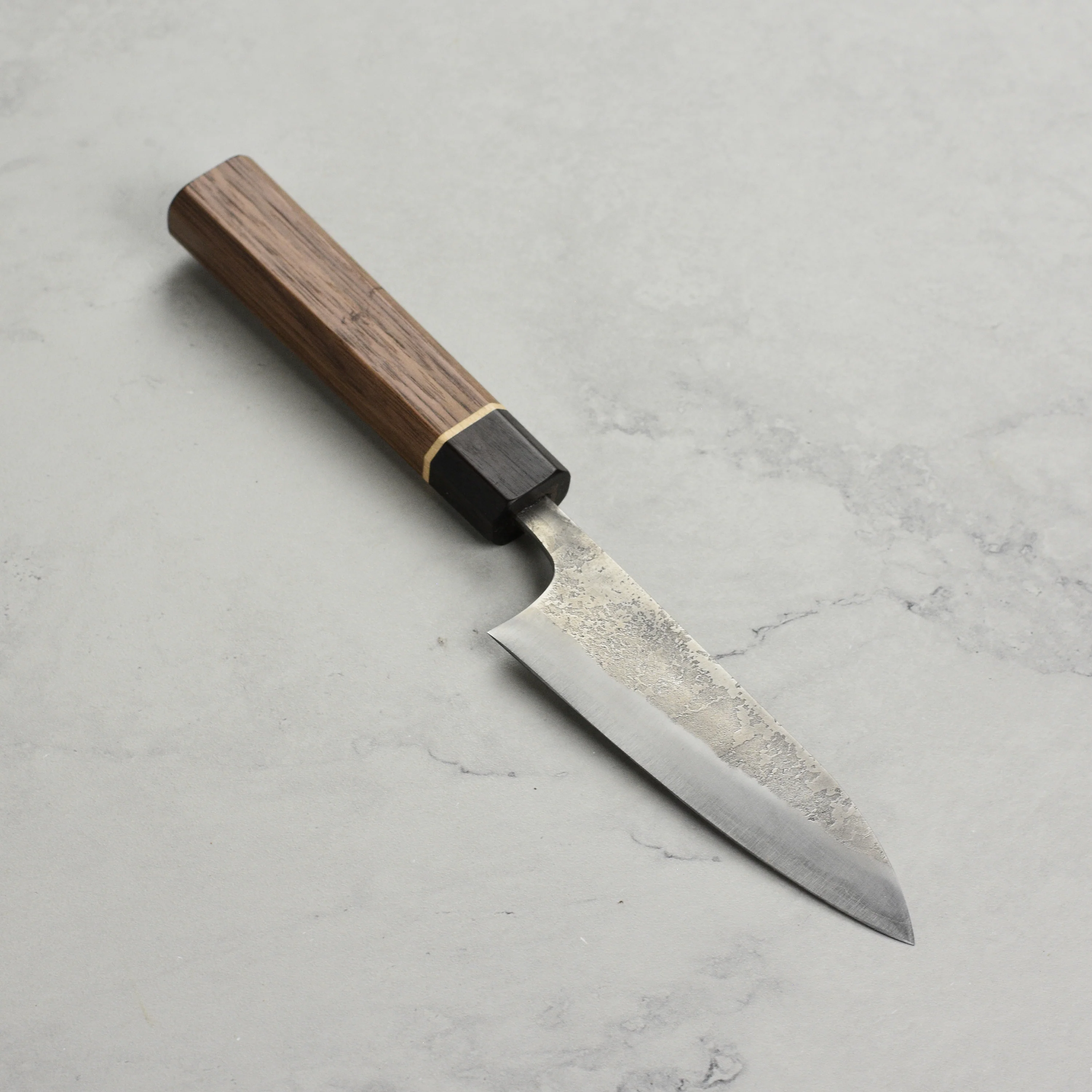 Matsubara Aogami #2 Nashiji Stainless Clad 4.7" Petty - Image 6
