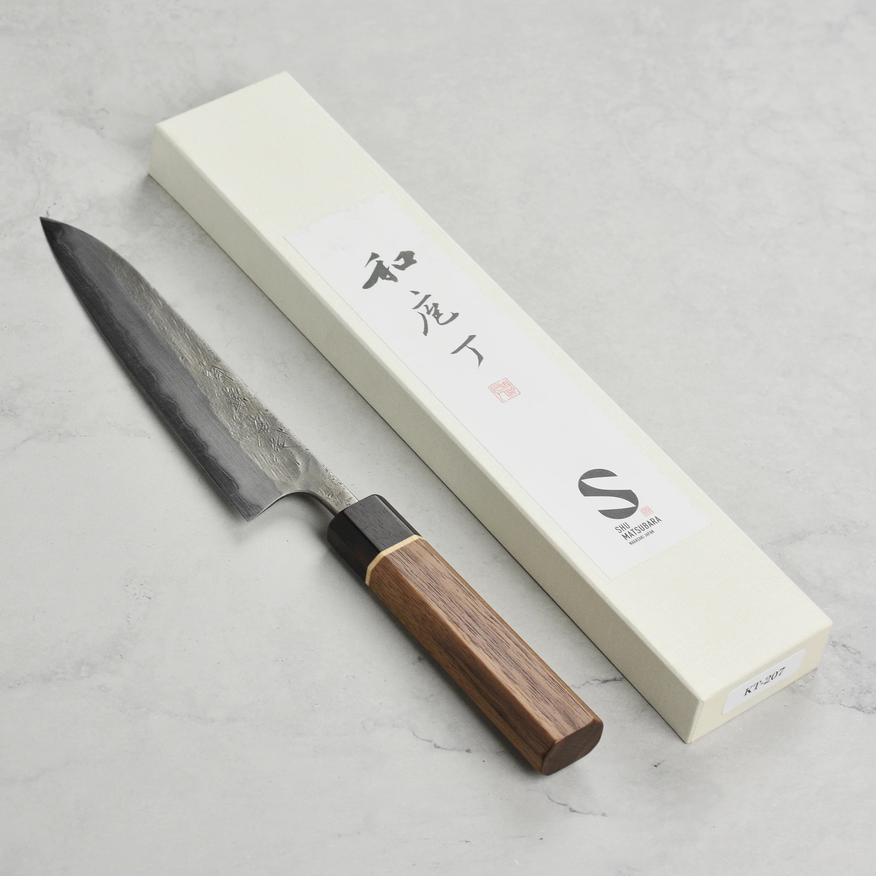 Matsubara Aogami #2 Nashiji Stainless Clad 5.9" Petty - Image 4