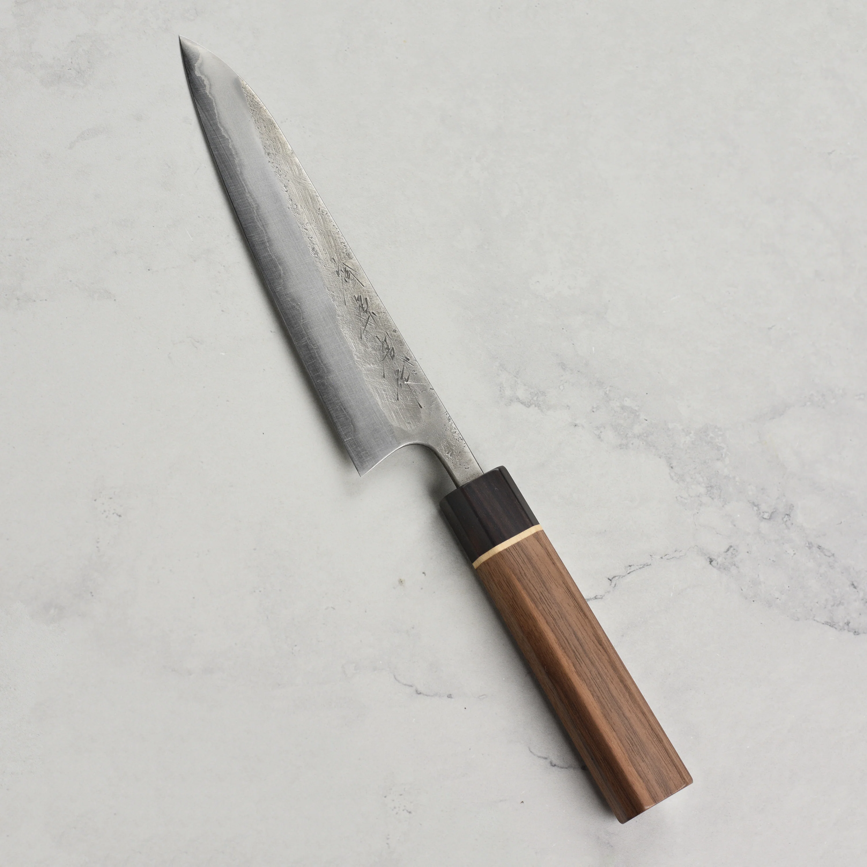 Matsubara Aogami #2 Nashiji Stainless Clad 5.9" Petty - Image 5