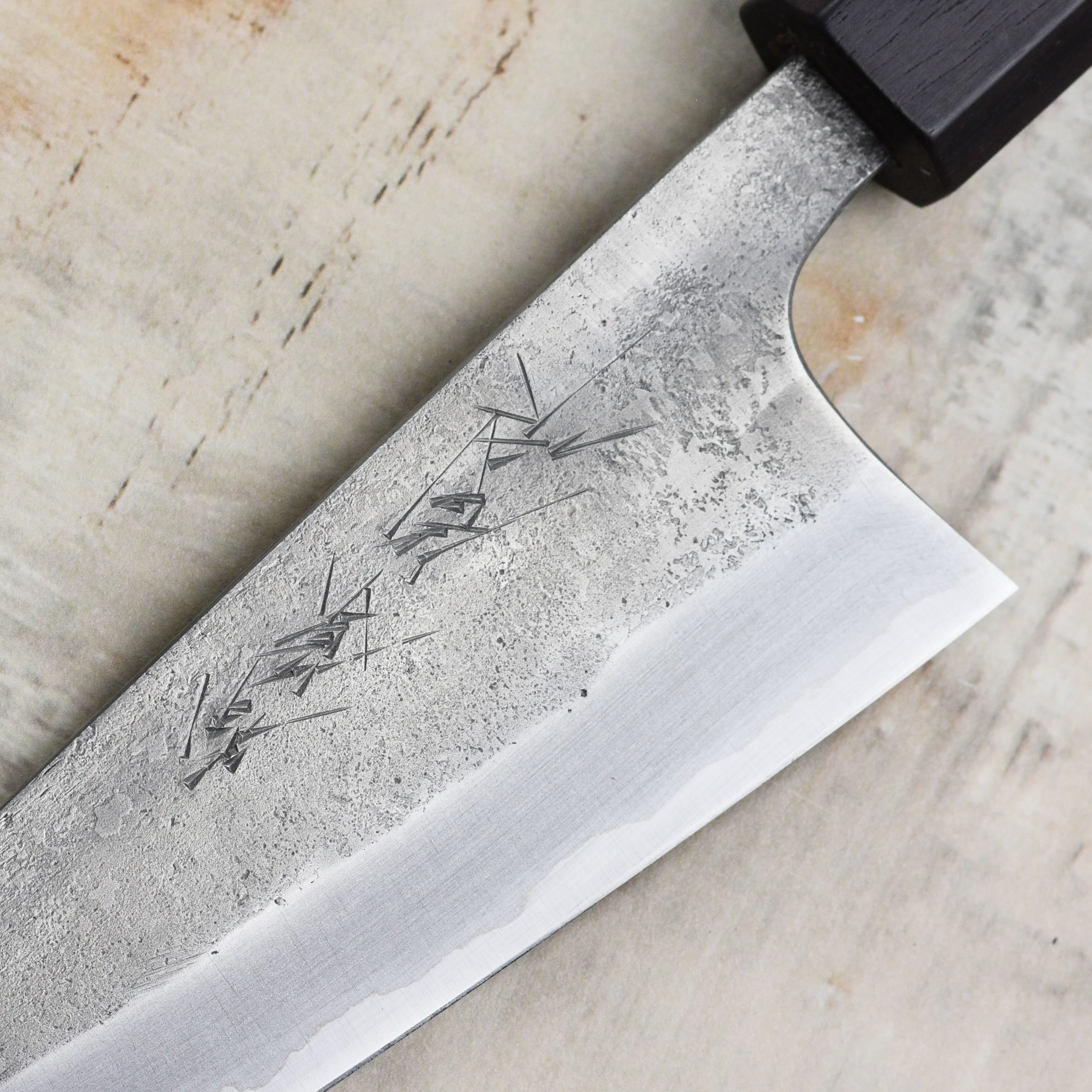 Matsubara Aogami #2 Nashiji Stainless Clad 5.9" Honesuki - Image 3