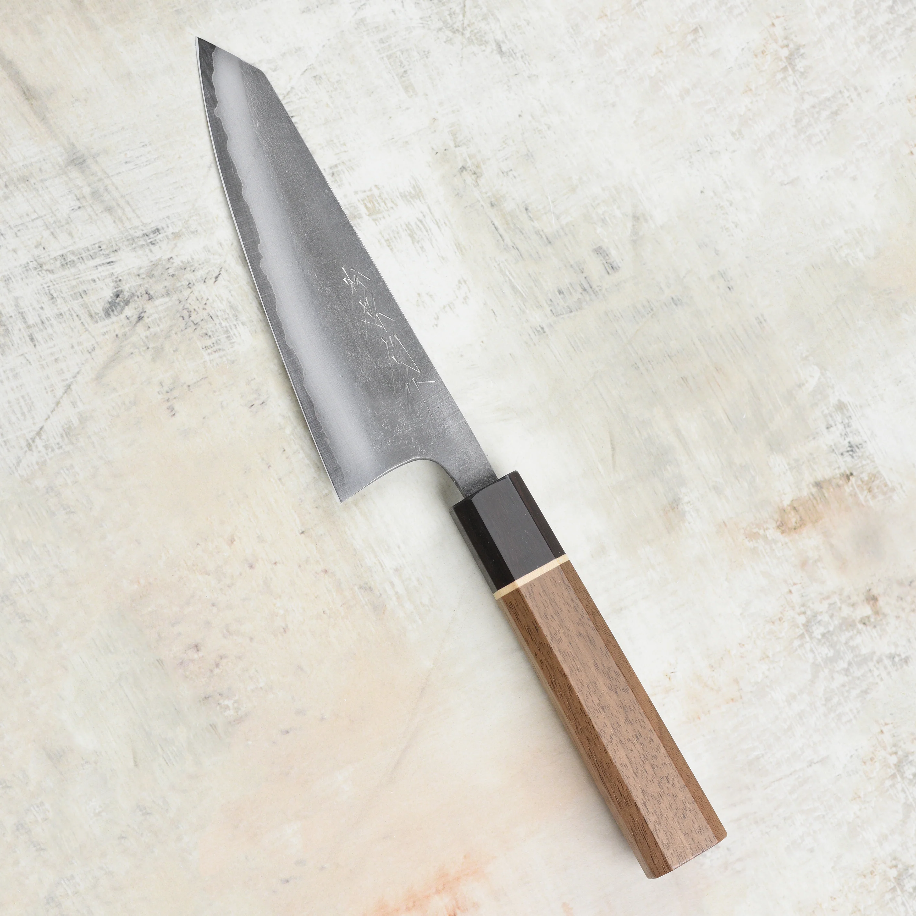 Matsubara Aogami #2 Nashiji Stainless Clad 5.9" Honesuki - Image 4