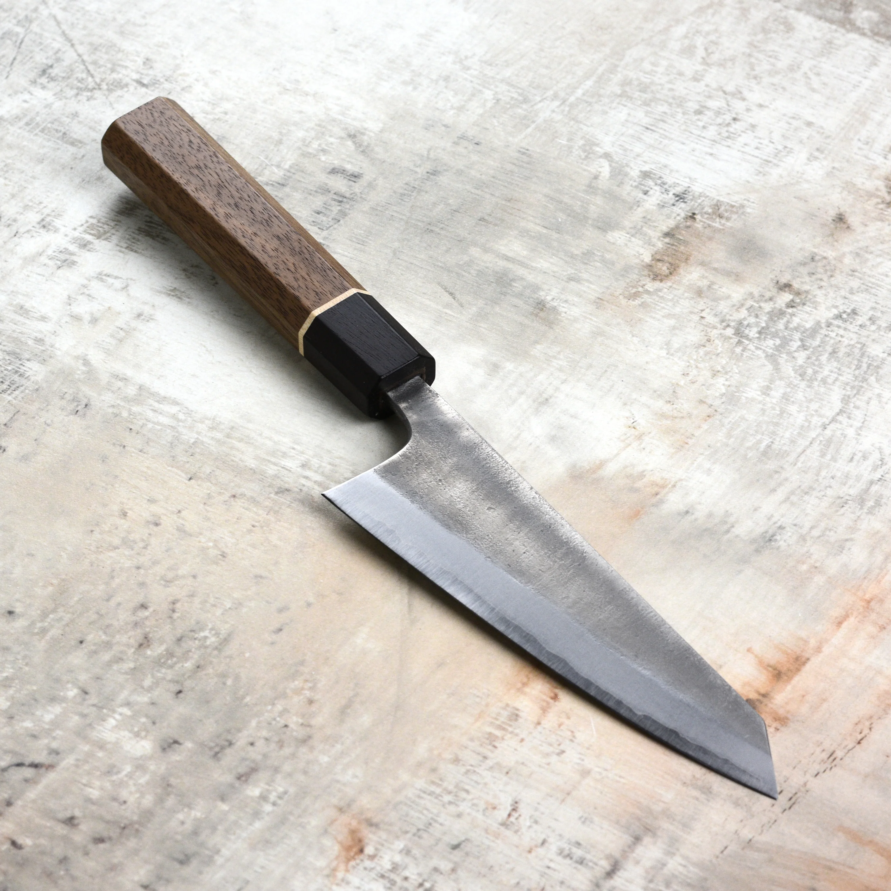 Matsubara Aogami #2 Nashiji Stainless Clad 5.9" Honesuki - Image 6