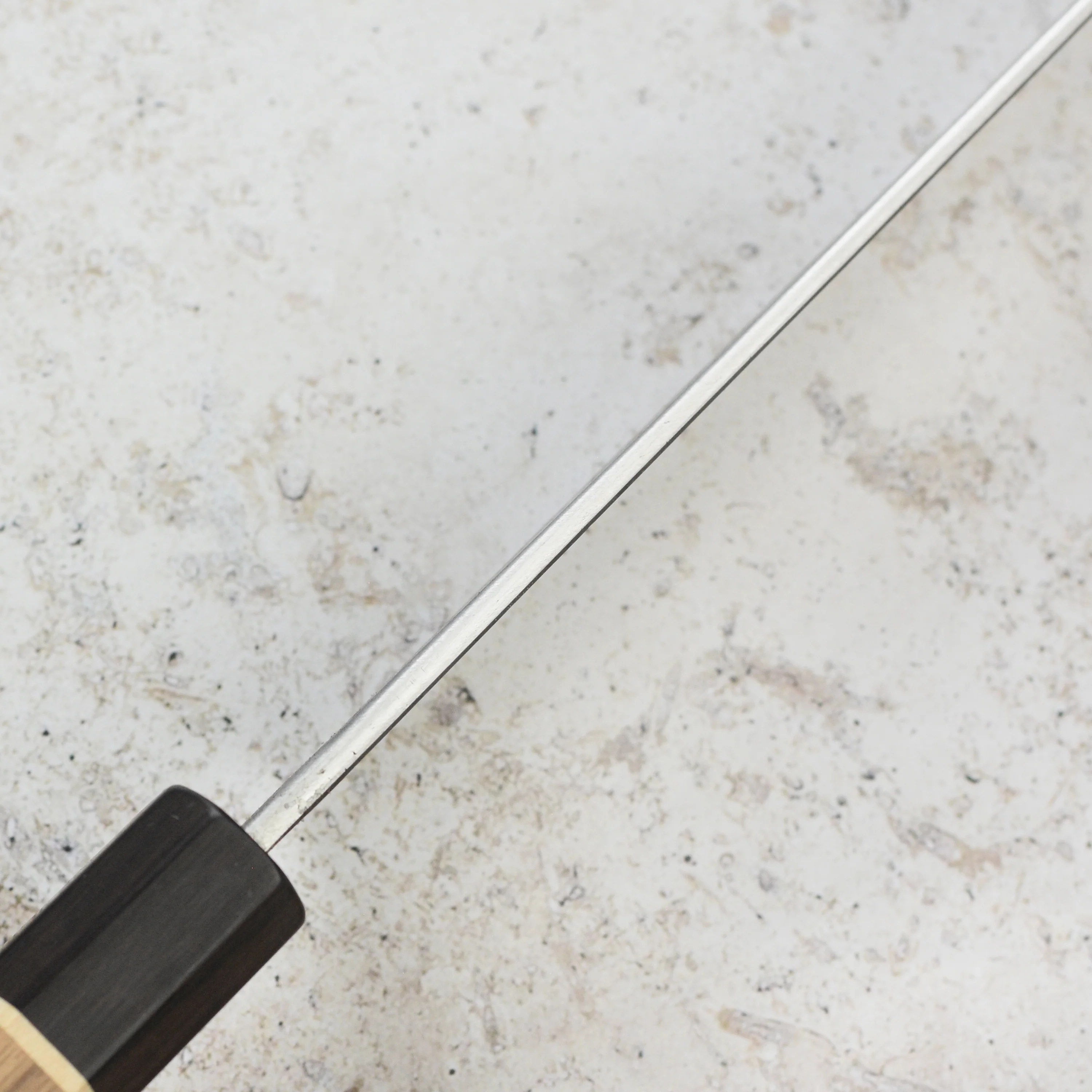Matsubara Aogami #2 Nashiji Stainless Clad 10.6" Sujihiki - Image 3