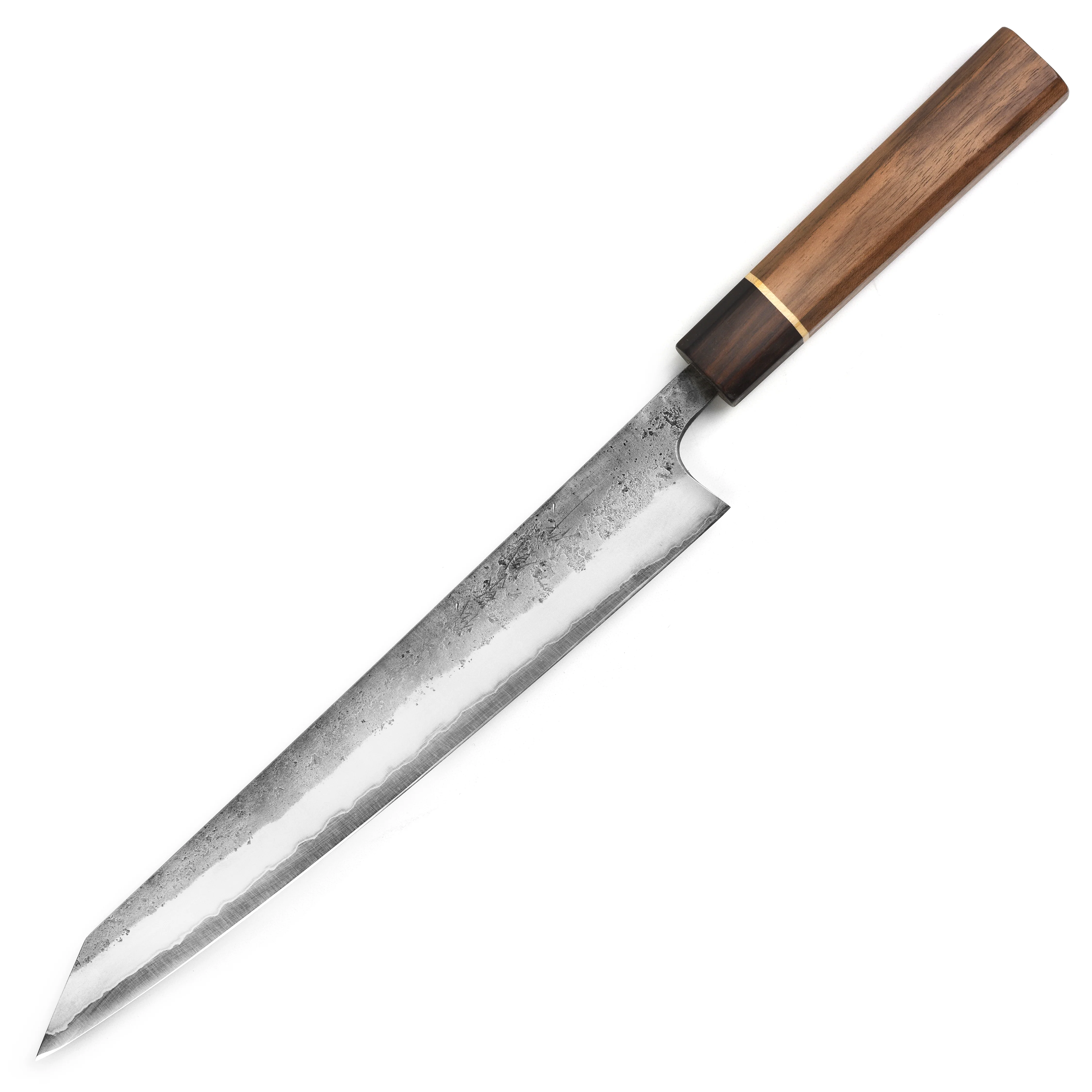 Matsubara Aogami #2 Nashiji Stainless Clad 10.6" Sujihiki - Image 5