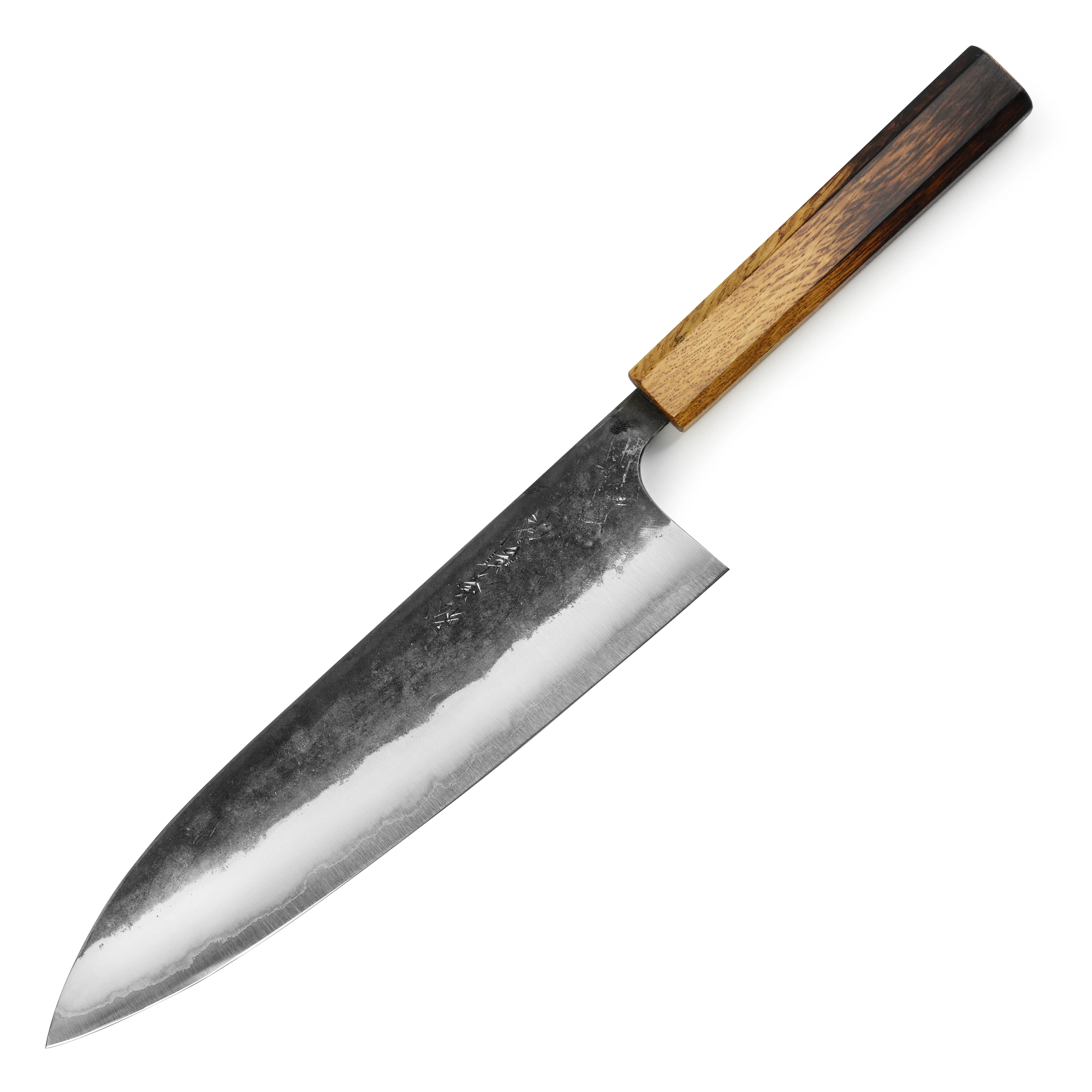 Matsubara Shirogami #1 Kurouchi Stainless Clad 9.4" Gyuto - Image 5