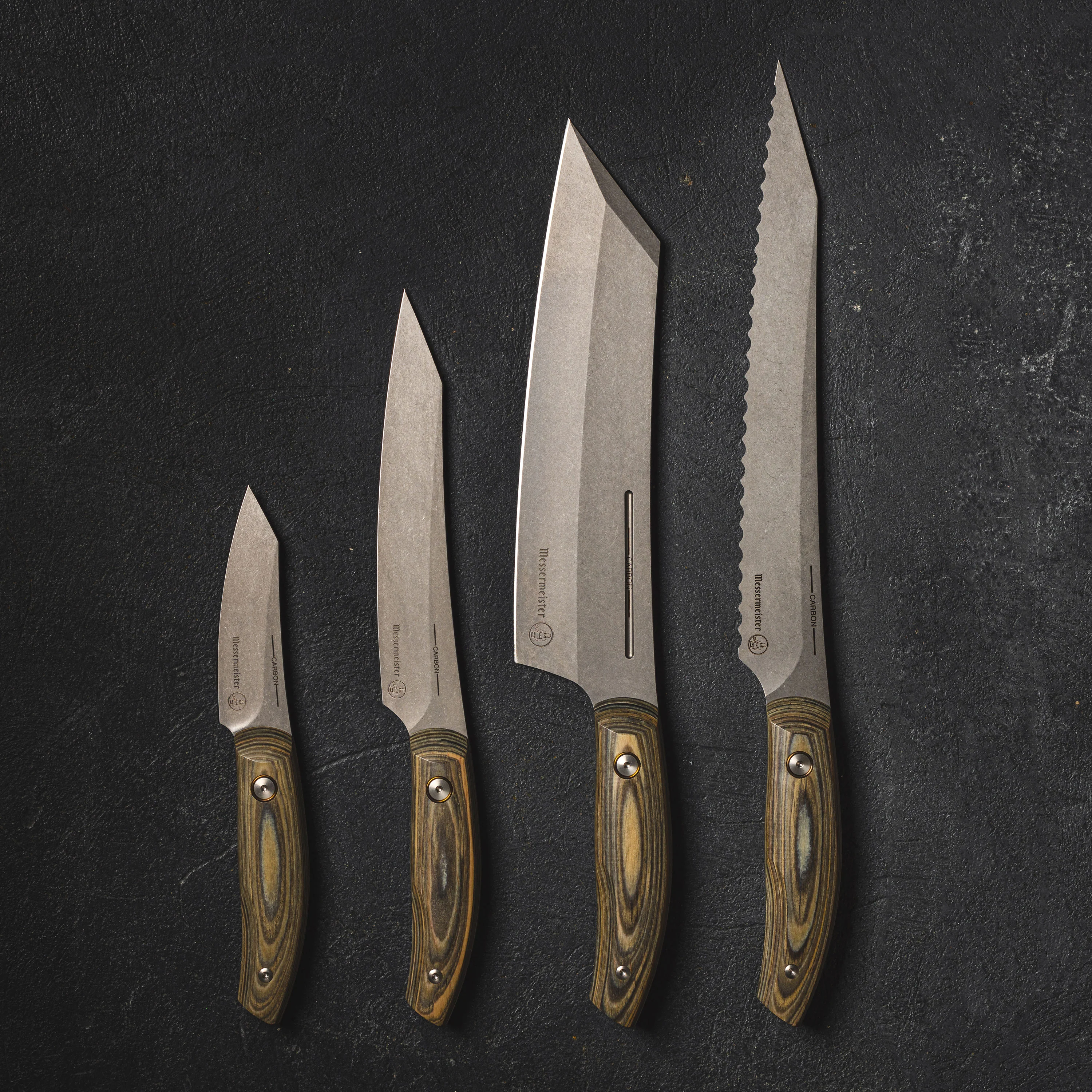 Messermeister Carbon 5 Piece Magnetic Knife Block Set - Image 10