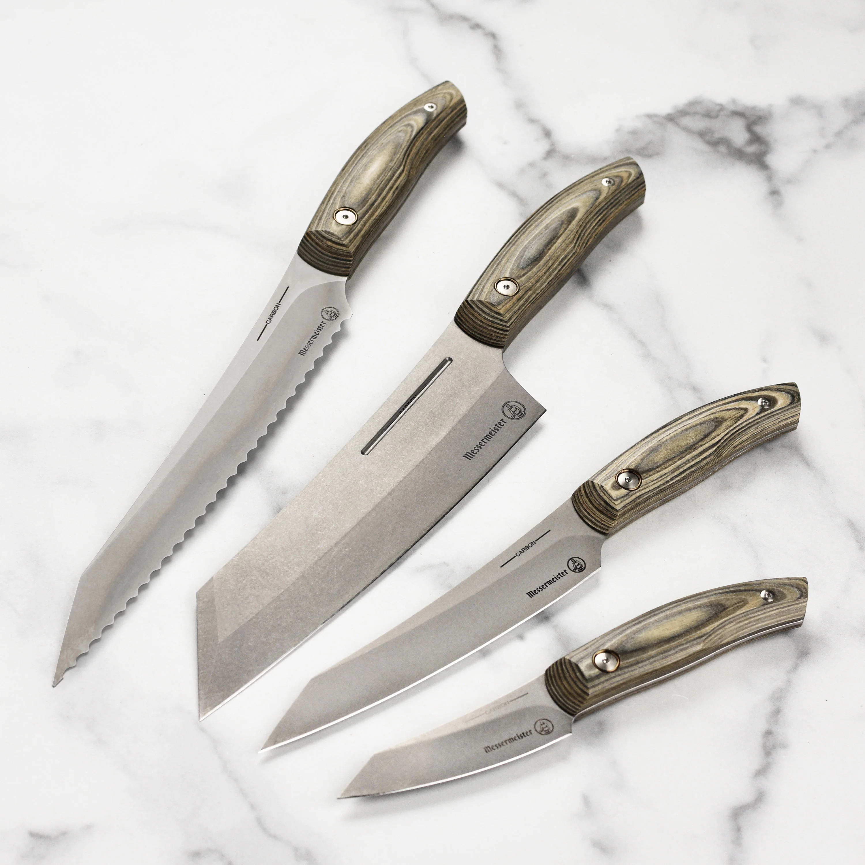 Messermeister Carbon 5 Piece Magnetic Knife Block Set - Image 2
