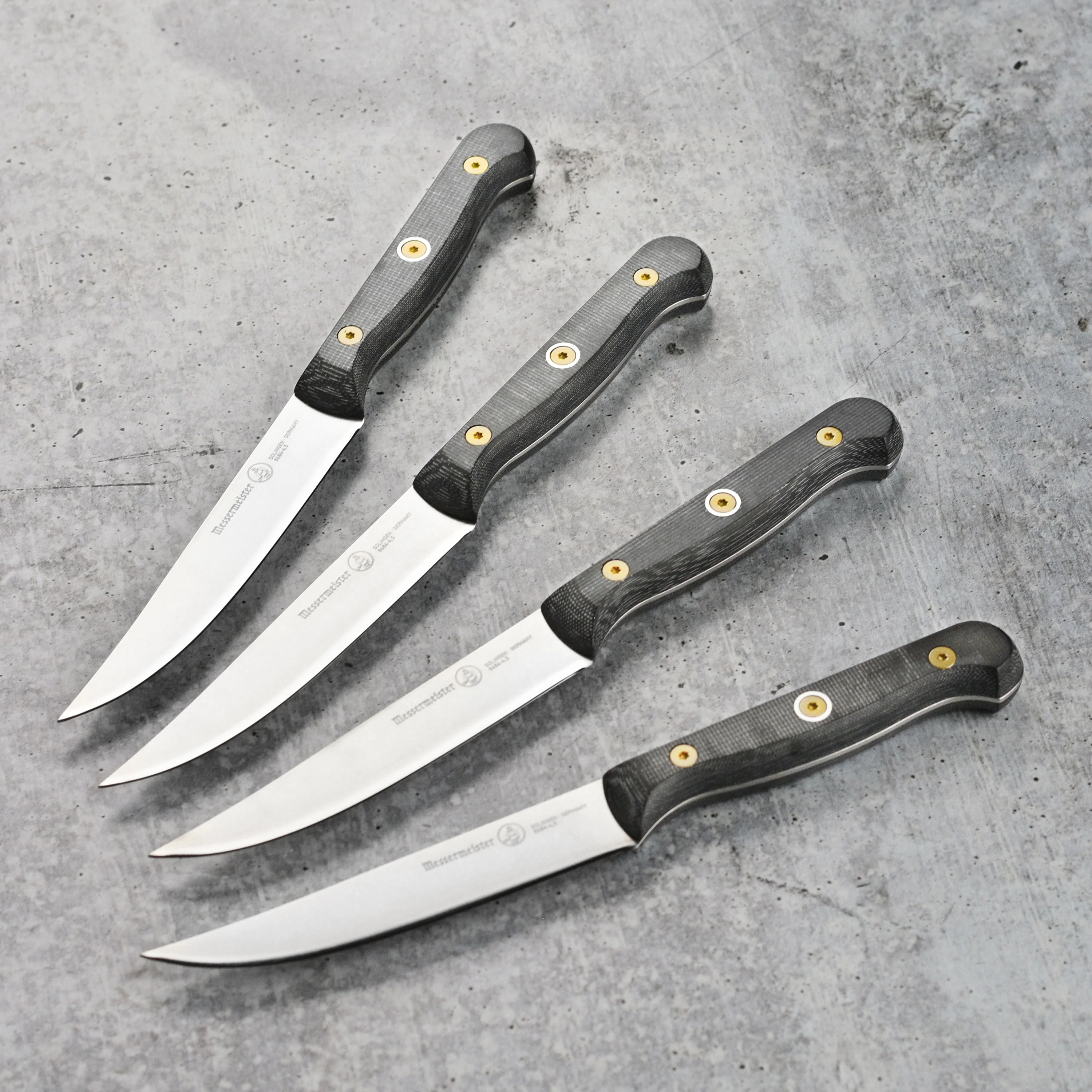 Messermeister Custom Micarta 4 Piece Steak Knife Set