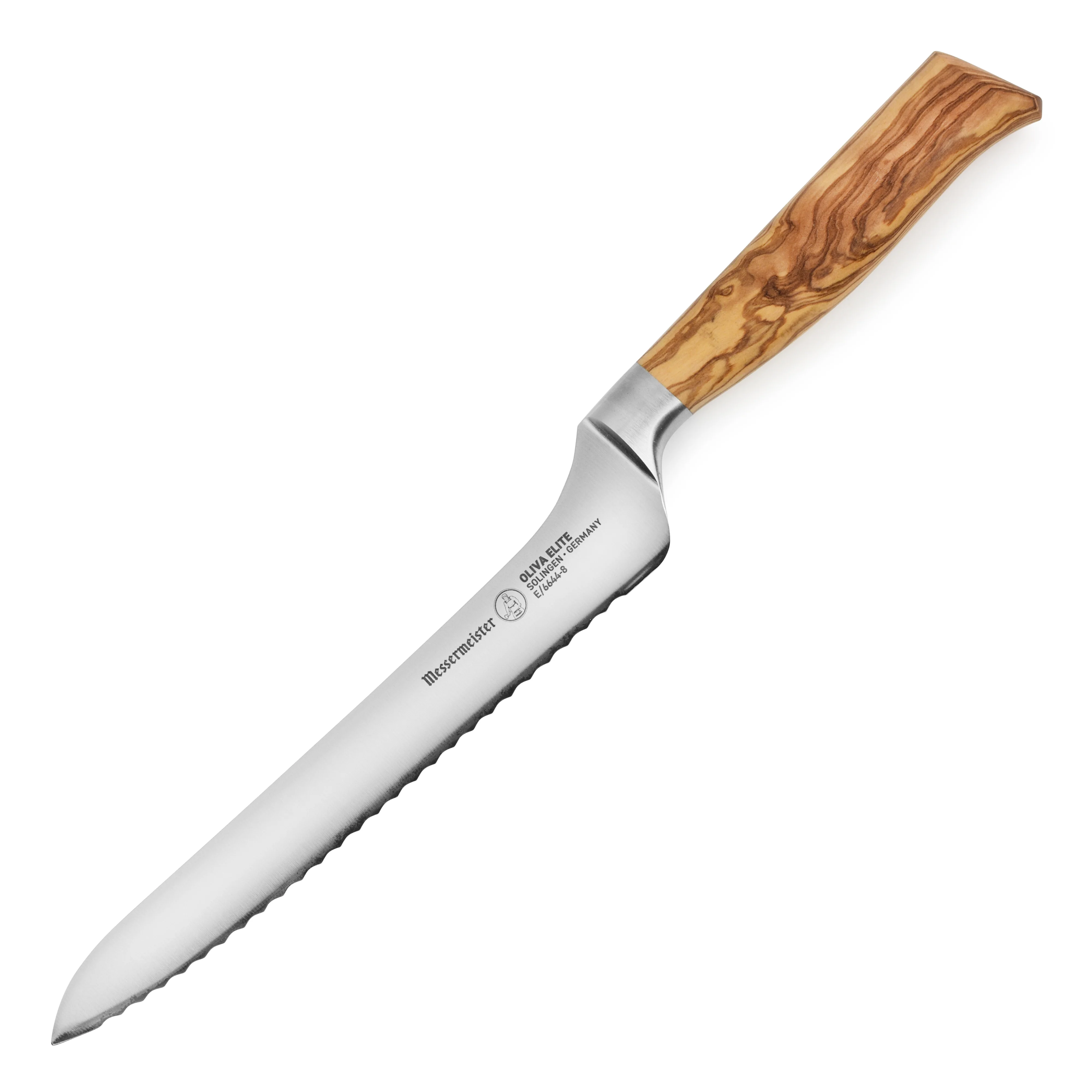 Messermeister Oliva Elite 8" Offset Bread Knife - Image 4