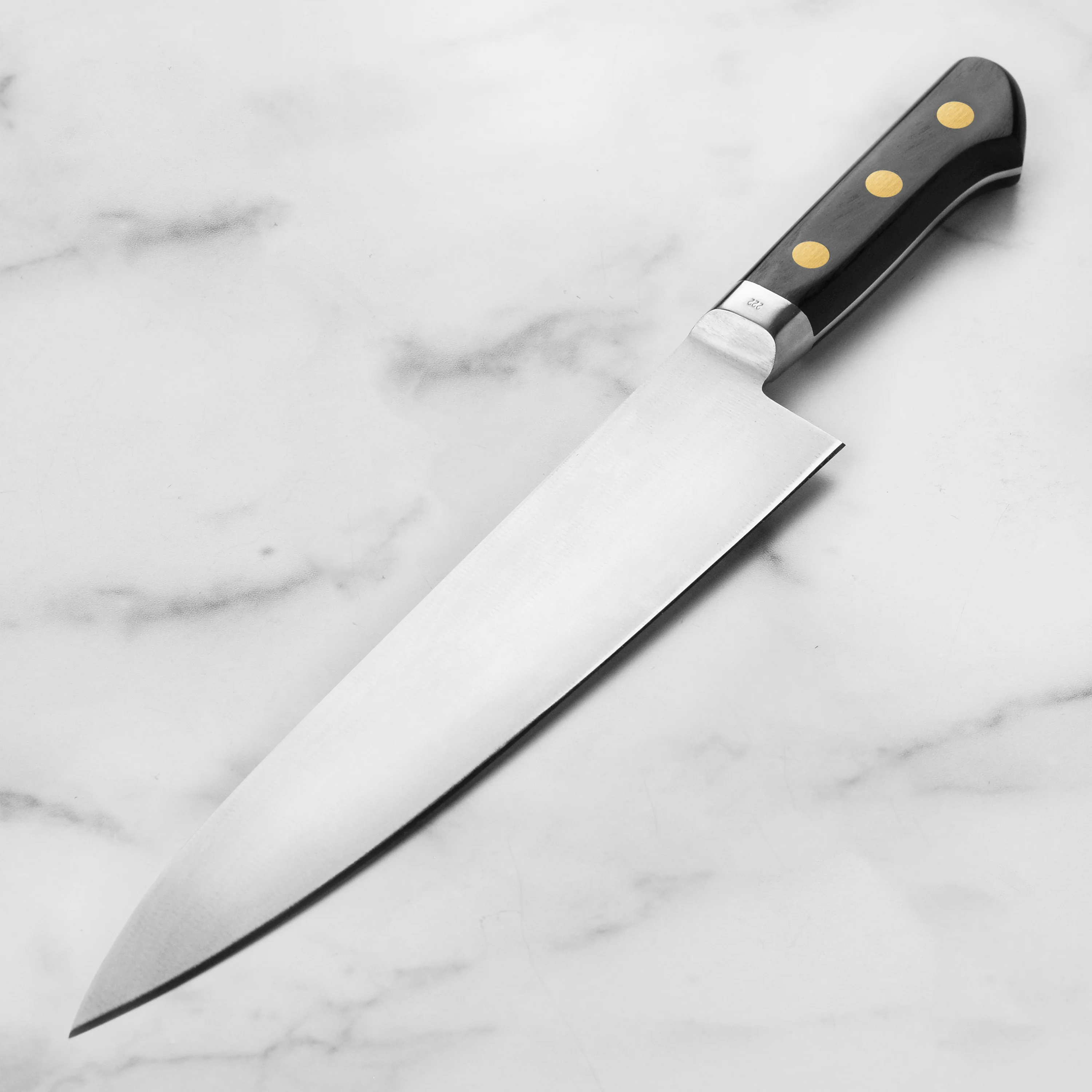 Misono Swedish Carbon Steel 9.4" Gyuto - Image 7