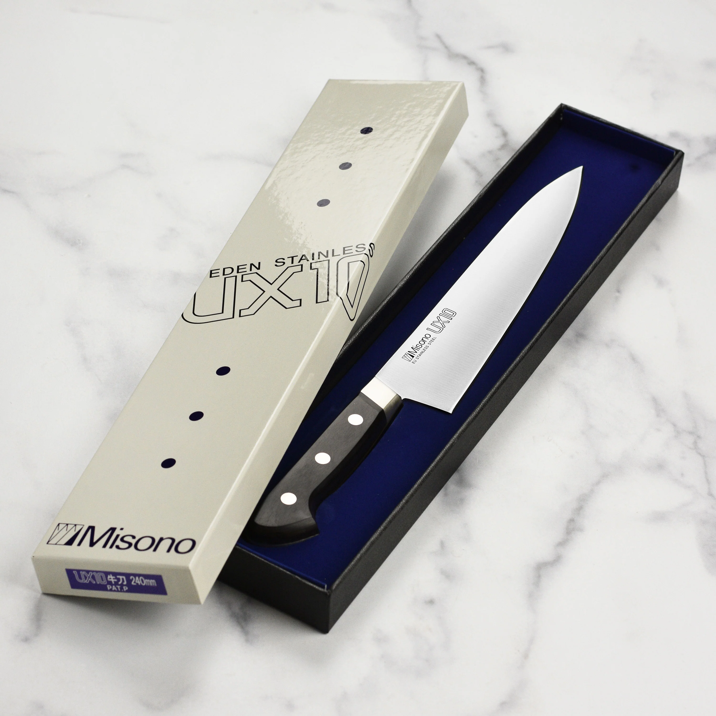 Misono UX10 Stainless Steel 9.4" Gyuto - Image 6