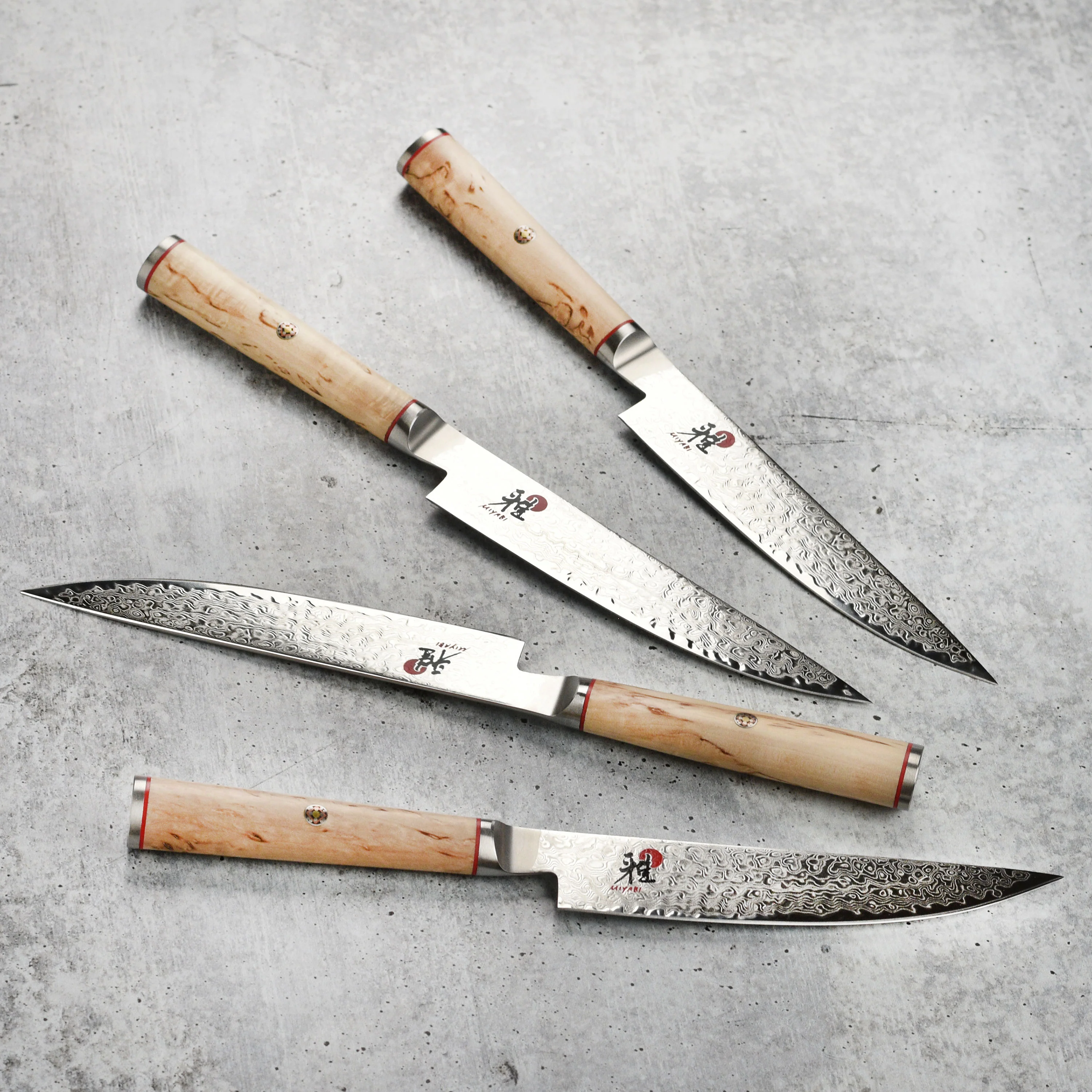 Miyabi Birchwood SG2 4 Piece Steak Knife Set with Bamboo Case - Image 2
