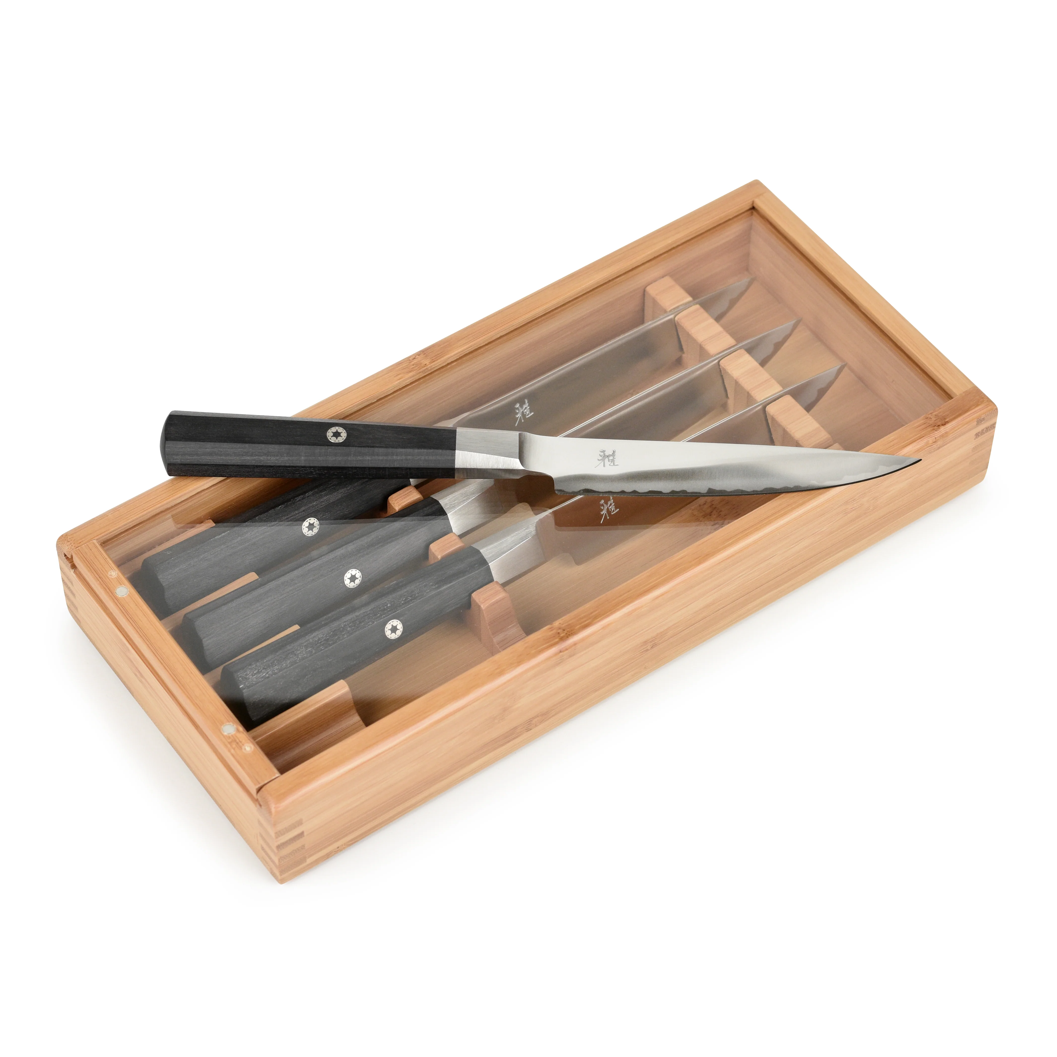 Miyabi Koh 4 Piece Steak Knife Set with Bamboo Case - Image 7