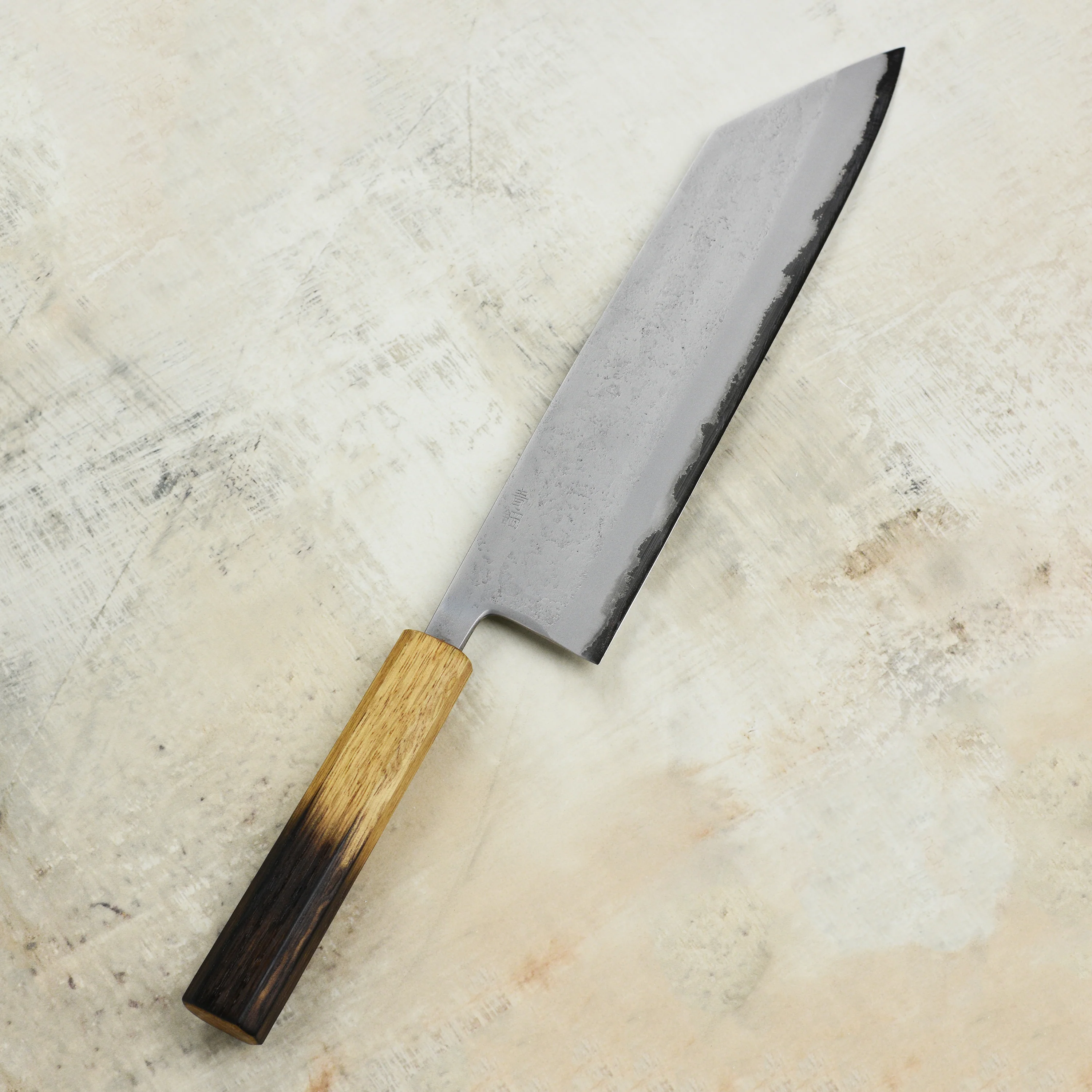 Motokyuuichi Aogami #2 Nashiji Stainless Clad 9.4" Kiritsuke - Image 4