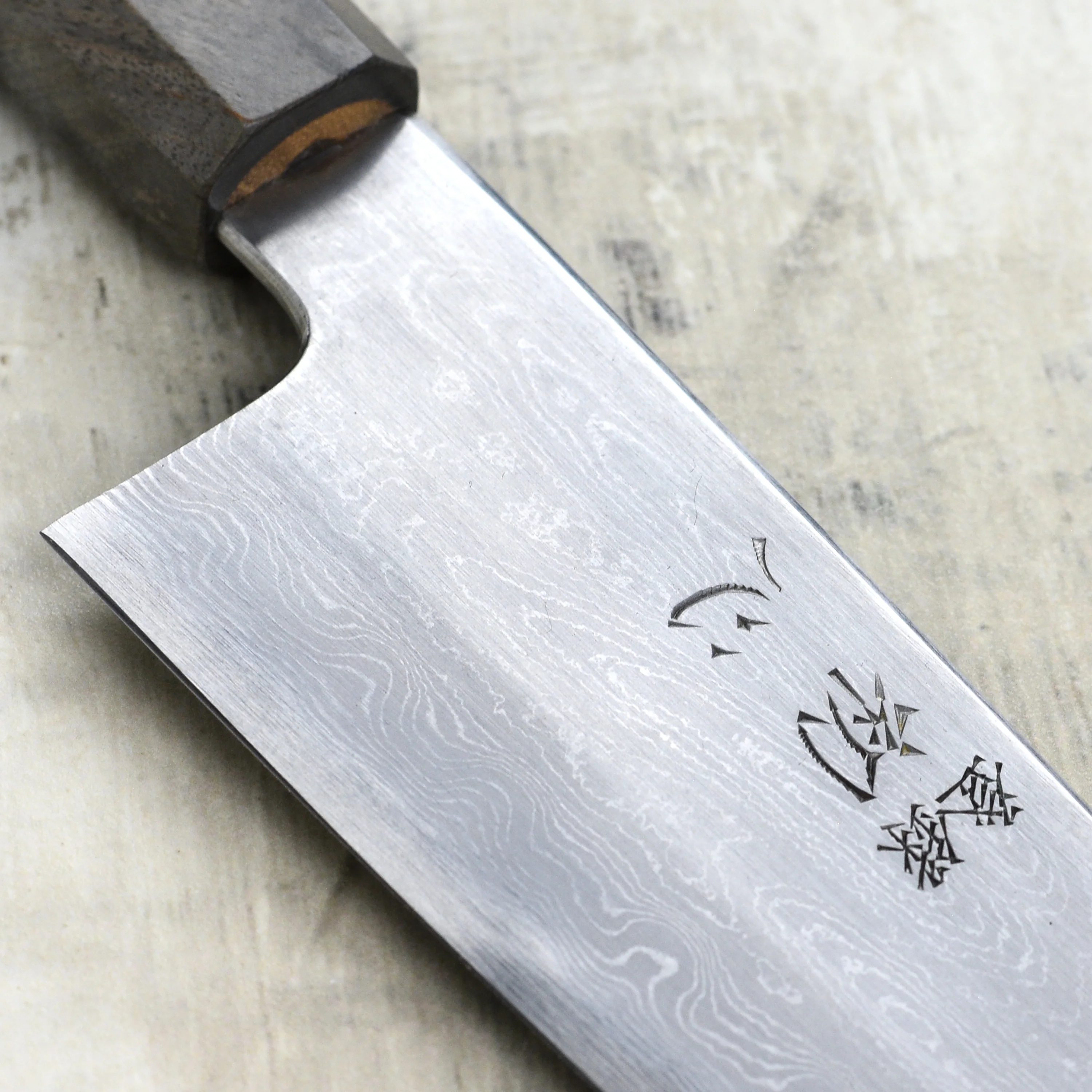 Nakagawa Aogami #1 Damascus 7" Santoku - Image 3