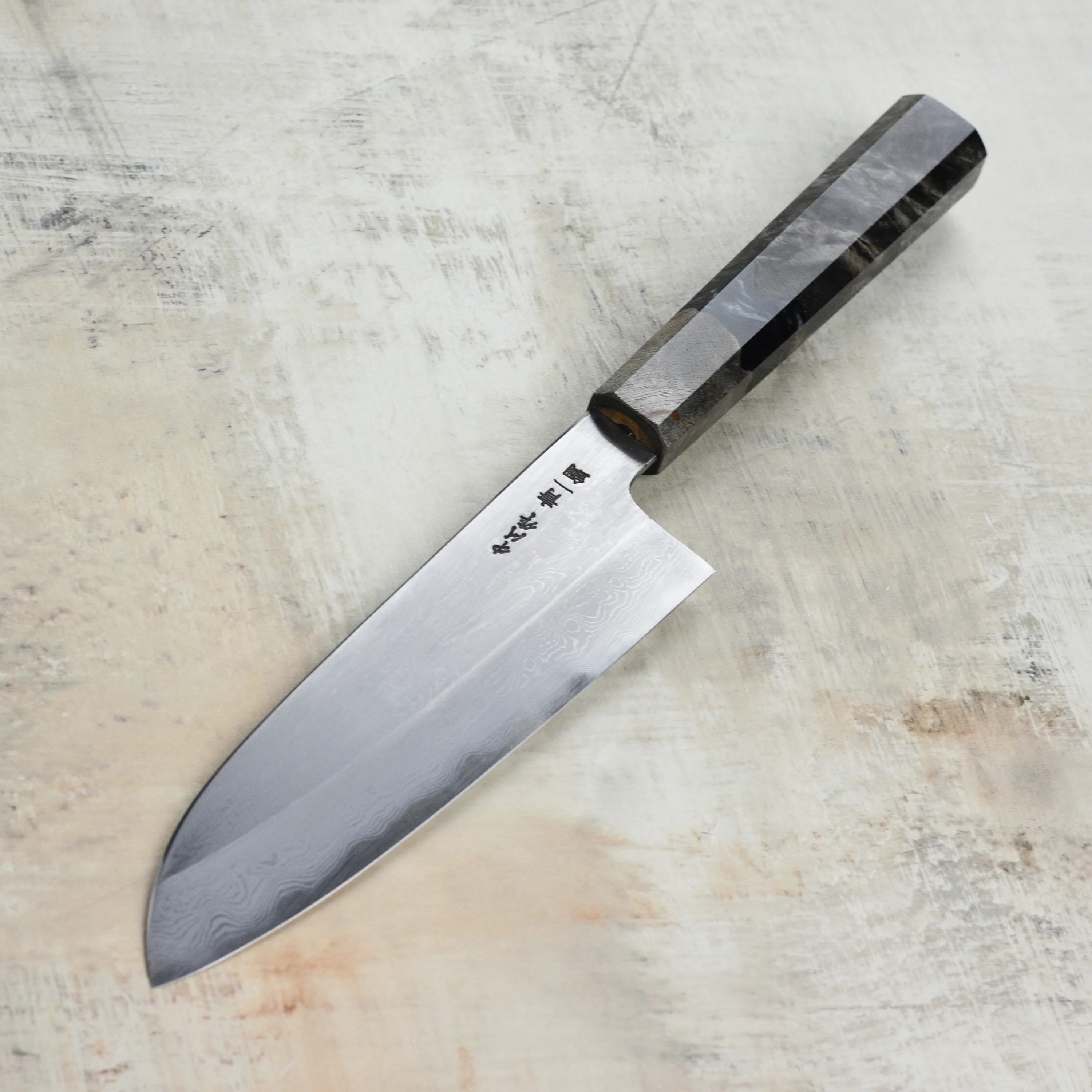 Nakagawa Aogami #1 Damascus 7" Santoku - Image 6