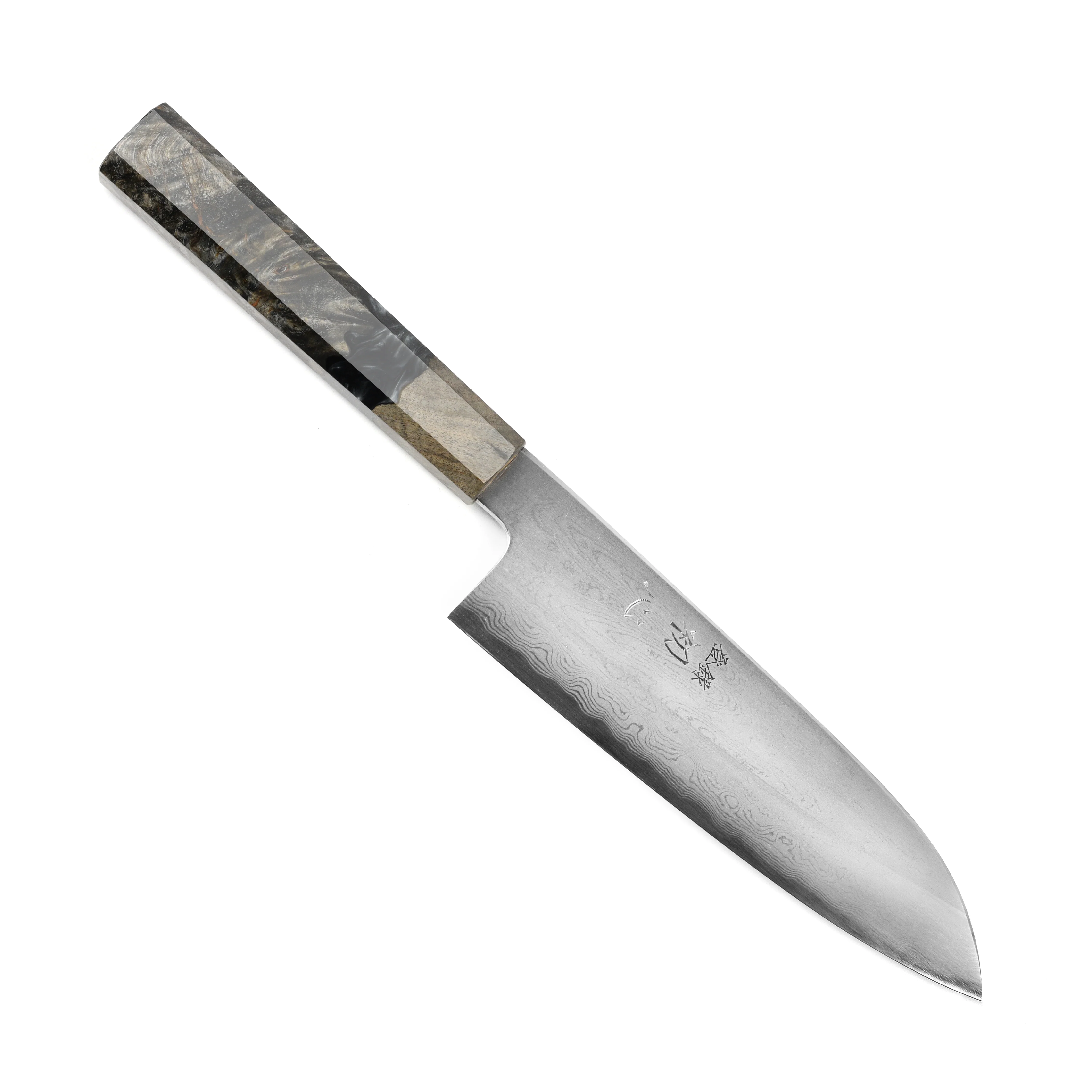 Nakagawa Aogami #1 Damascus 7" Santoku - Image 9