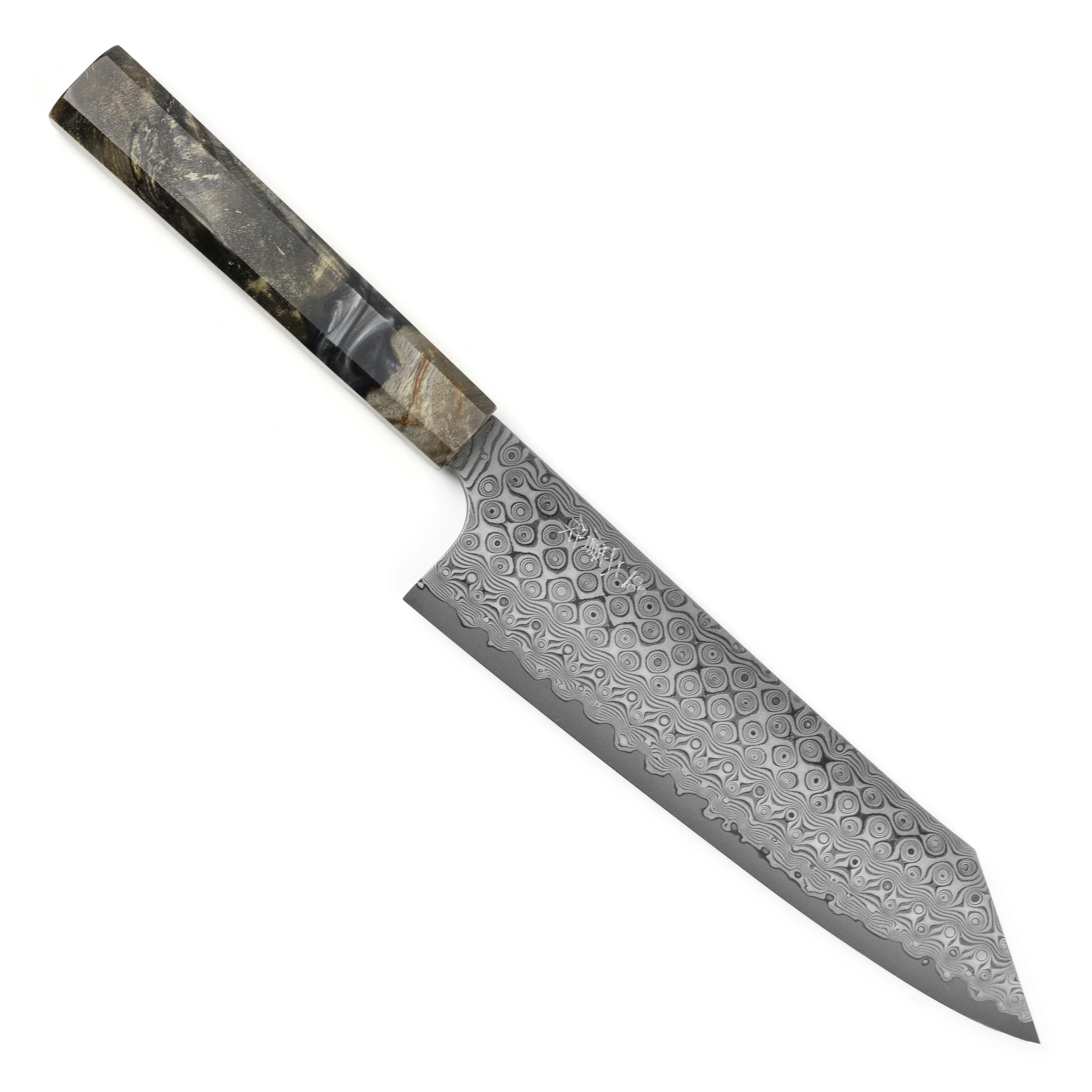 Nigara Anmon SG2 Damascus 8.25" Kiritsuke Gyuto - Image 9