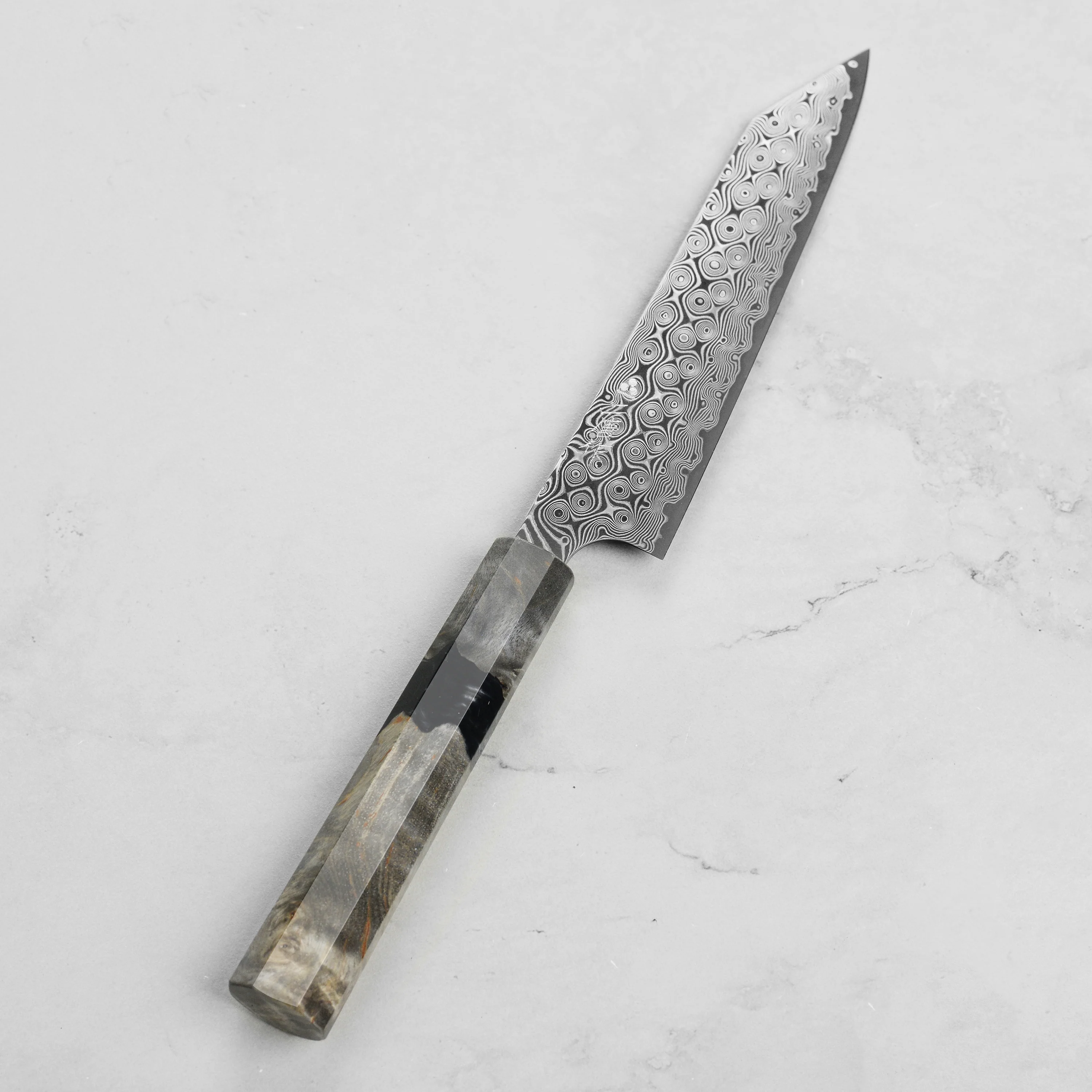 Nigara Anmon SG2 Damascus 5.9" Kiritsuke Petty - Image 5