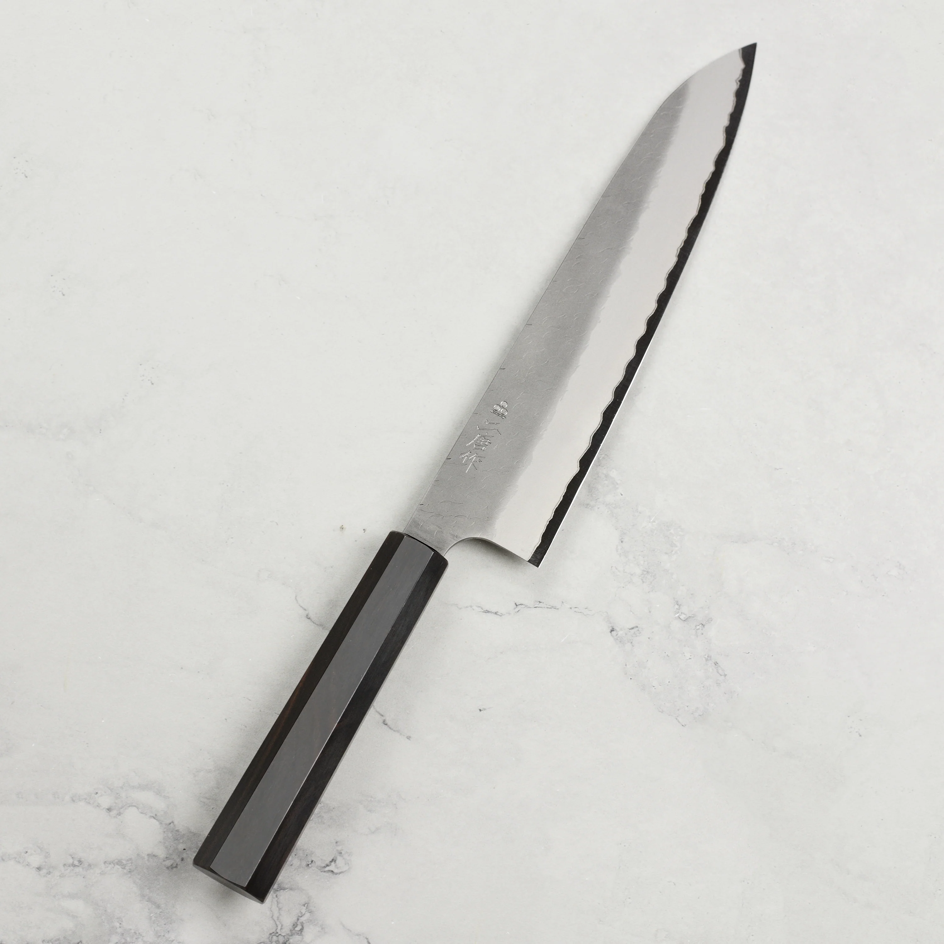 Nigara Aogami Super Migaki Tsuchime 9.4" Gyuto - Image 4