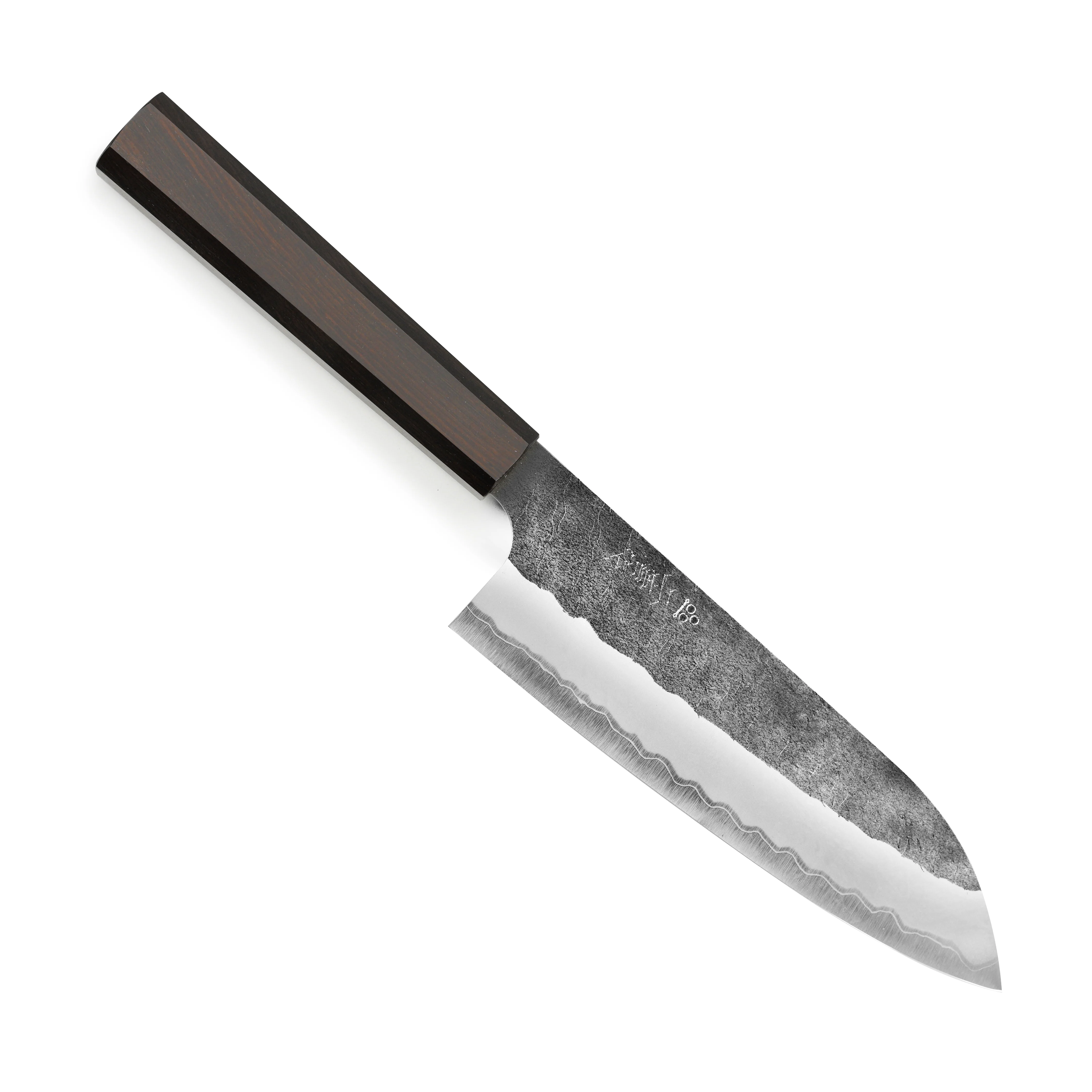 Nigara Aogami Super Migaki Tsuchime 7" Santoku - Image 5