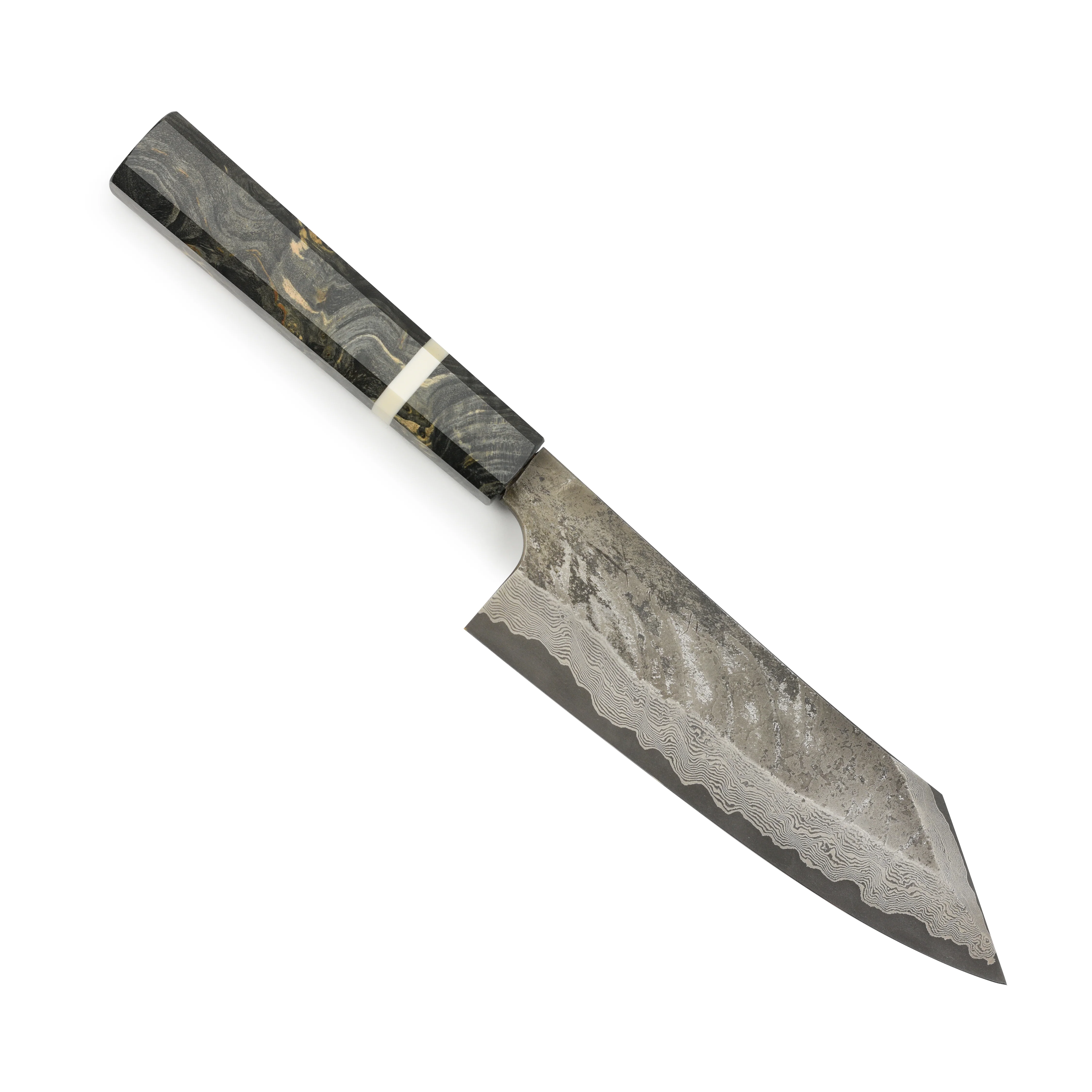 Nigara Ginsan Kurozome Damascus 7" Bunka - Image 5