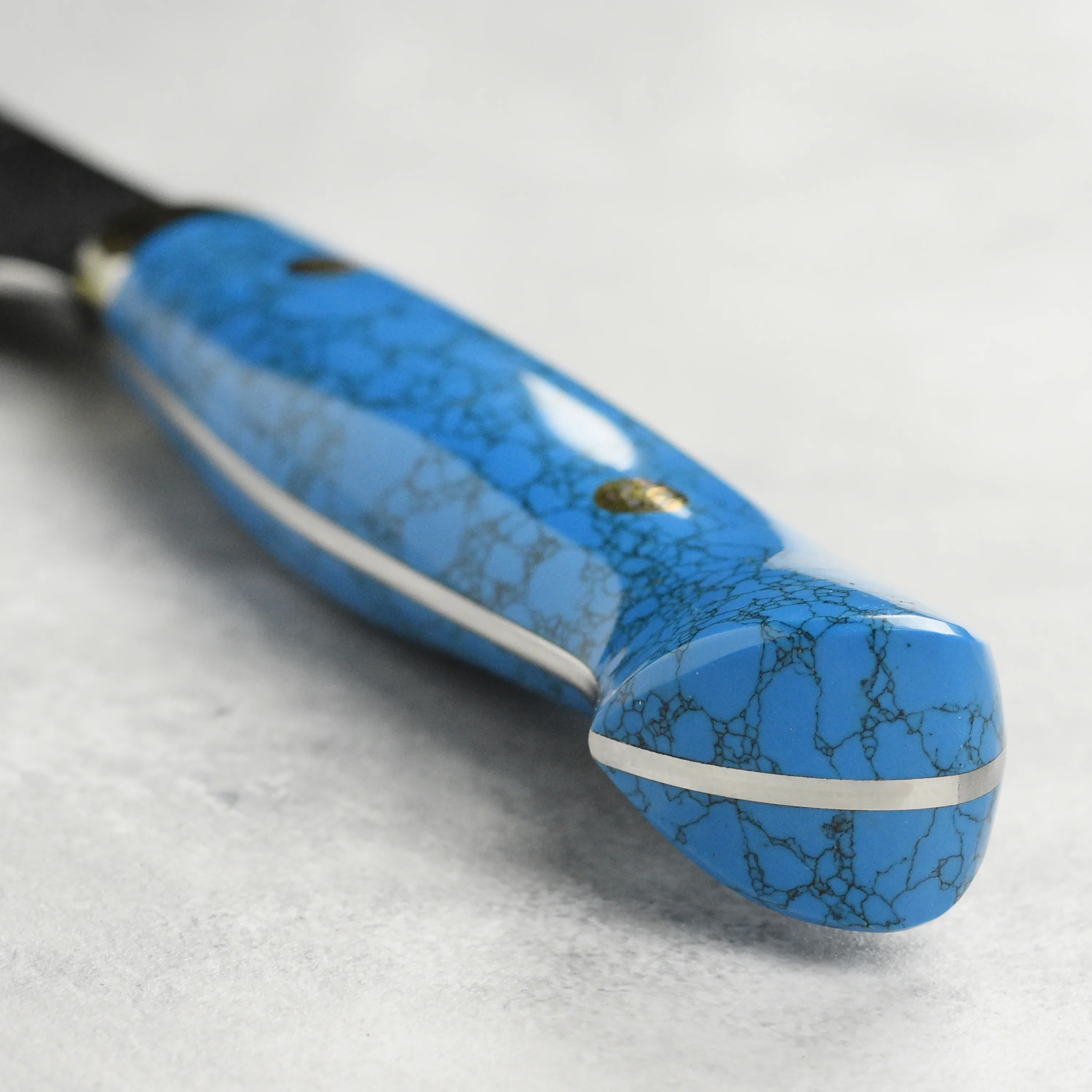 Nigara SG2 Kurouchi Tsuchime 11.8" Sakimaru Sujihiki, Blue Turquoise - Image 2